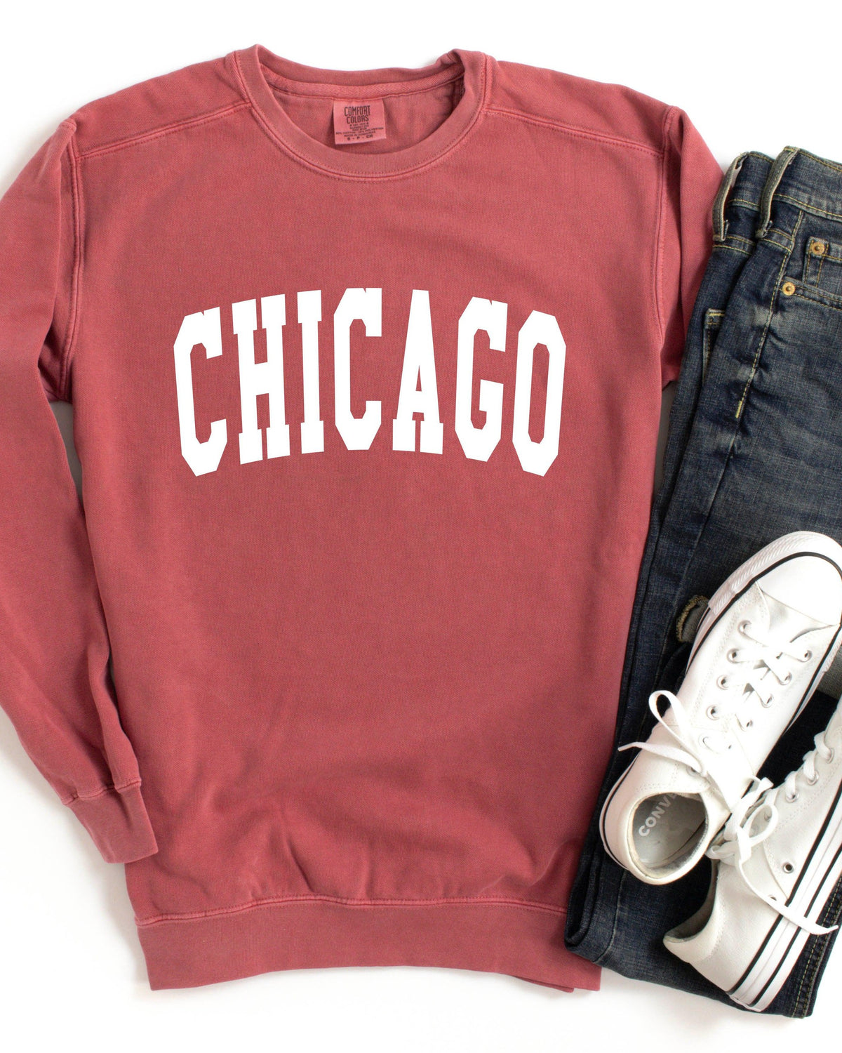 Chicago City Garment Dyed Comfort Colors Sweatshirt