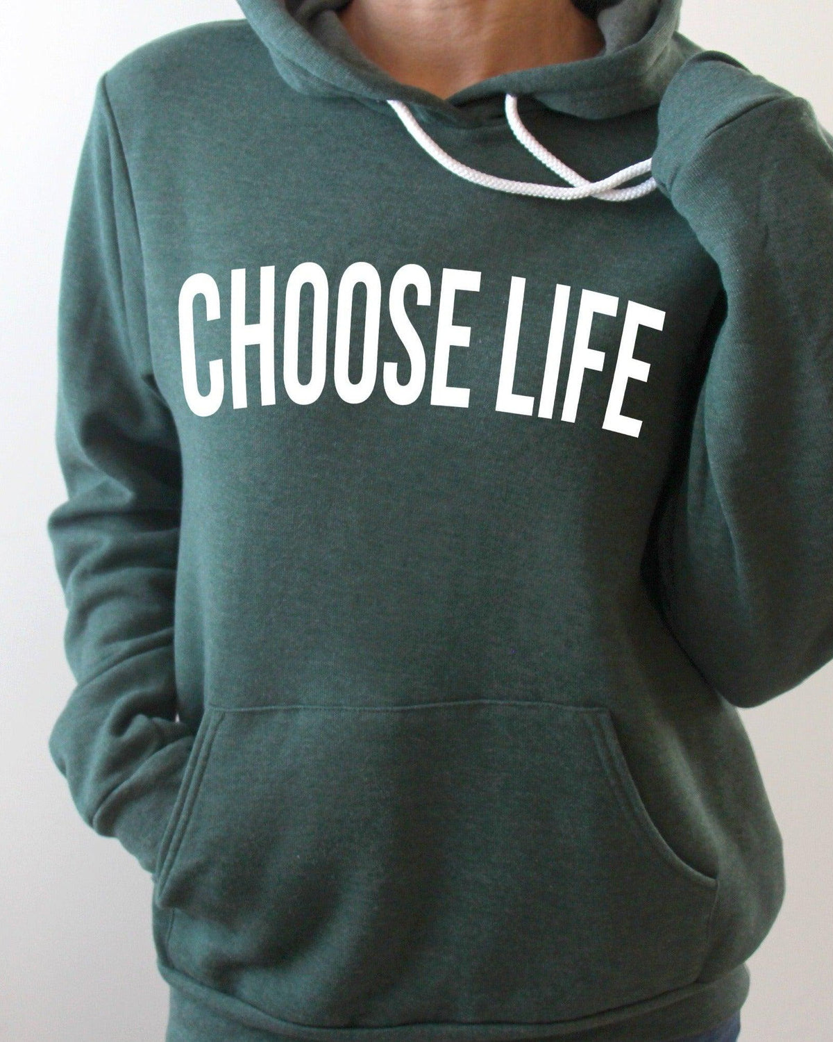 Choose Life Christian Sponge Fleece Hoodie sweatshirt