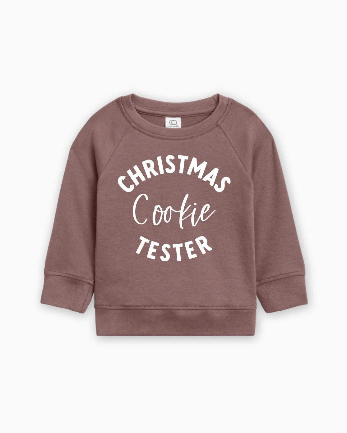 Christmas Cookie Tester Organic Cotton Baby and Toddler Pullover