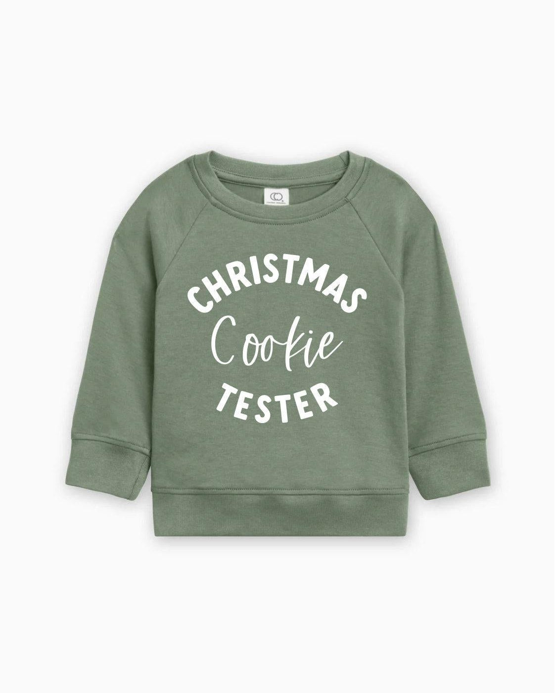 Christmas Cookie Tester Organic Cotton Baby and Toddler Pullover
