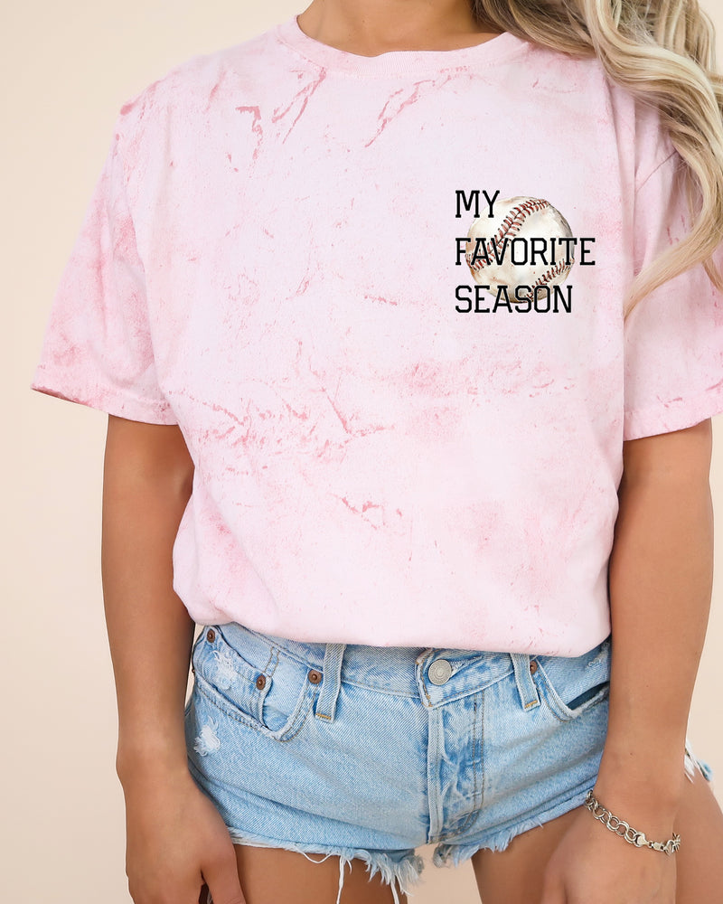 My Favorite Season Game day Baseball Mama Comfort Colors T Shirt