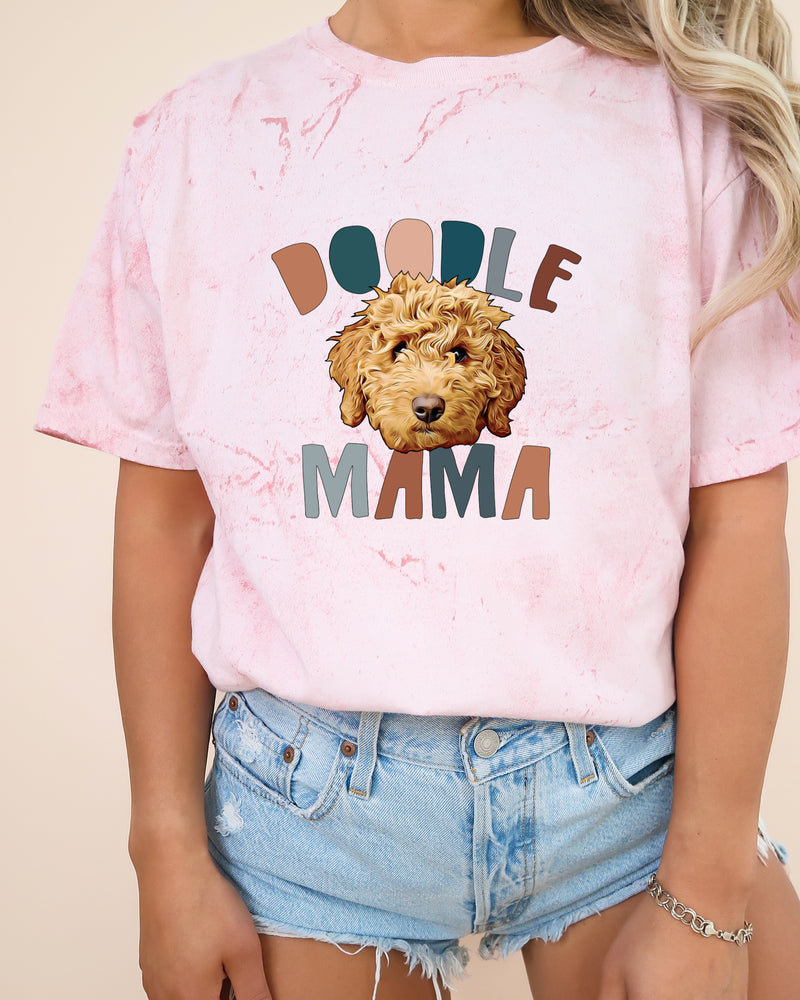 Golden Doodle Dog Mom Comfort Colors T Shirt (Color)
