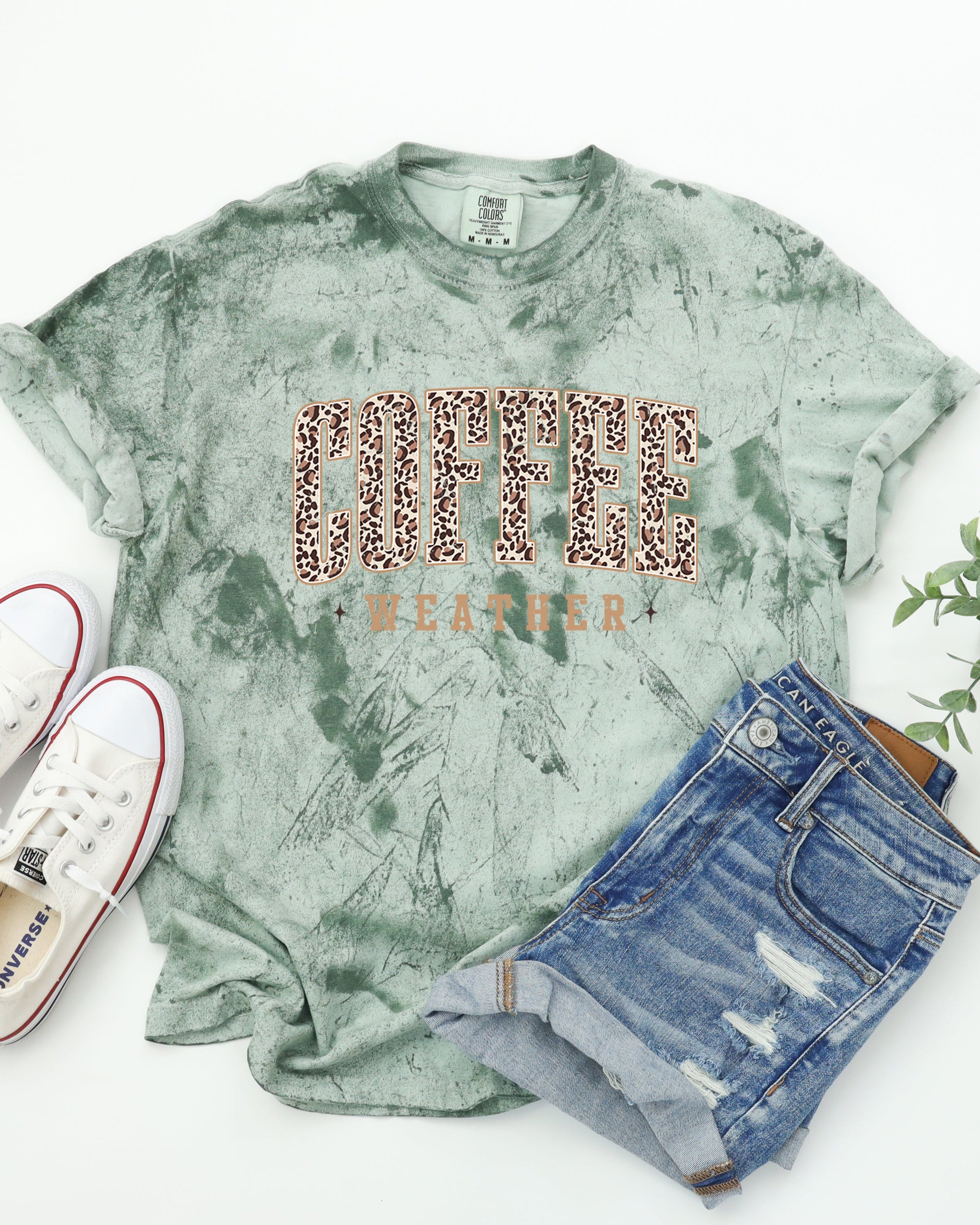 Coffee Weather Fall Thanksgiving day Christmas Autumn Comfort Colors Garment Dyed T Shirt
