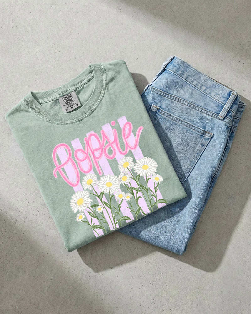 Oopsie Daisy Nature Flower Comfort Colors T Shirt Vacation Beach Lake Summer