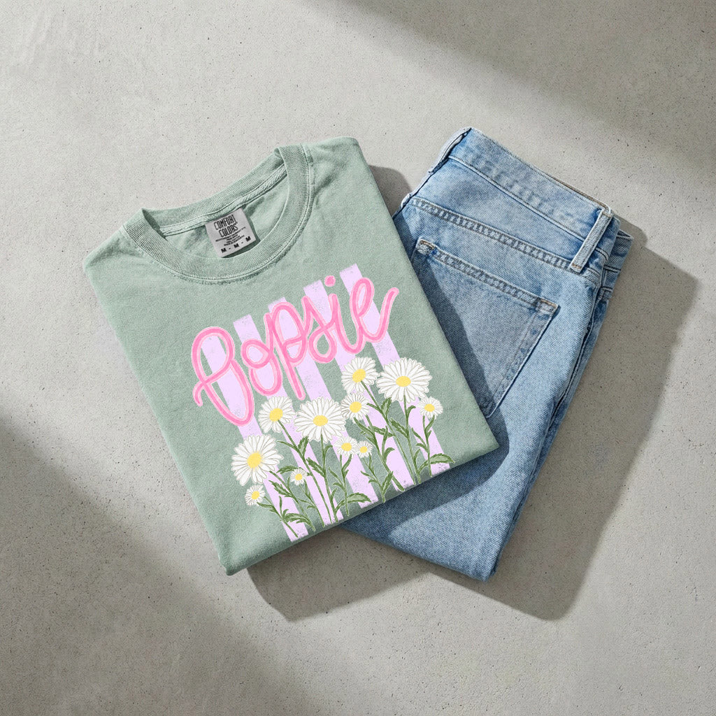 Oopsie Daisy Nature Flower Comfort Colors T Shirt Vacation Beach Lake Summer