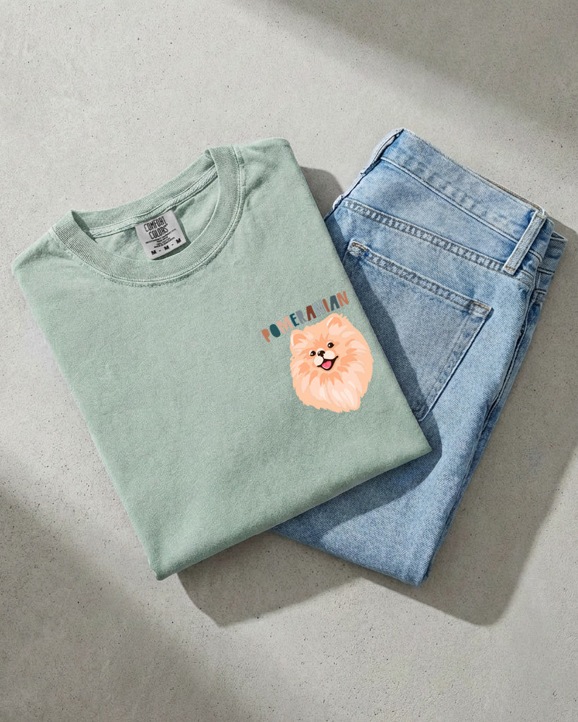 Pomeranian Dog Comfort Colors T Shirt