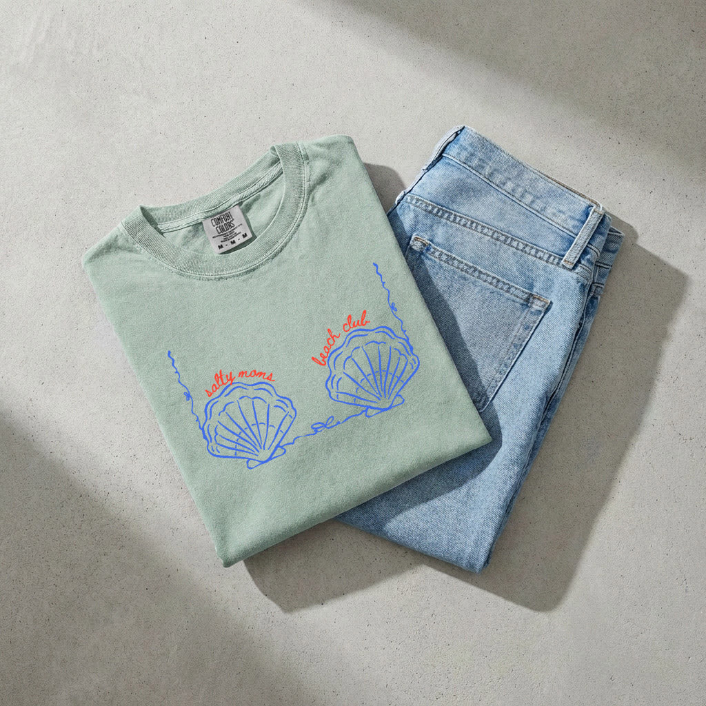 Seashell Cute Funny Beach Comfort Colors T Shirt Vacation Beach Lake Summer