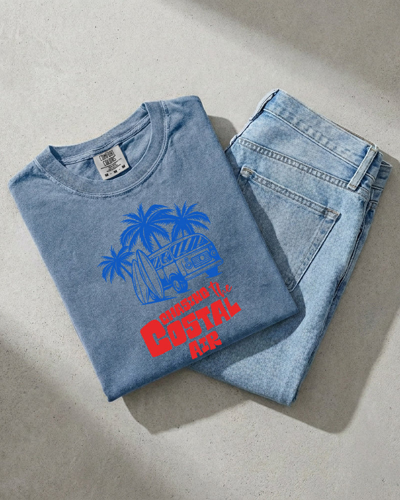 Chasing the ocean air Beach Nature Comfort Colors T Shirt Vacation Lake Summer