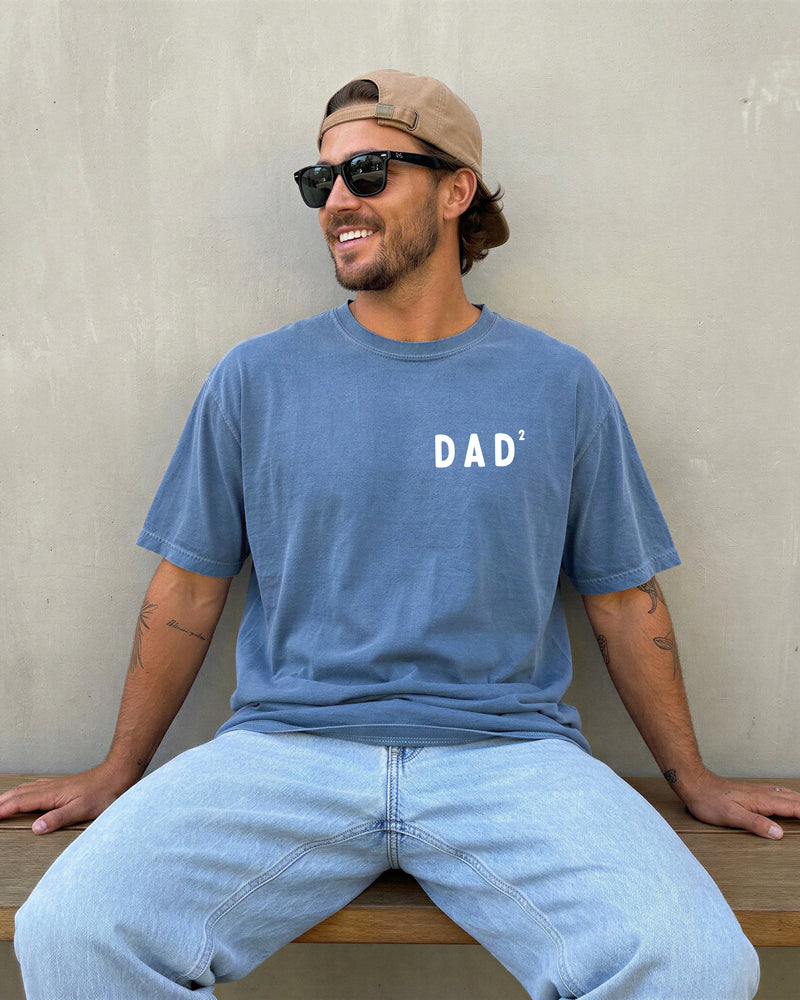 Dad of Two Comfort Colors T Shirt (squared 2) Father's day