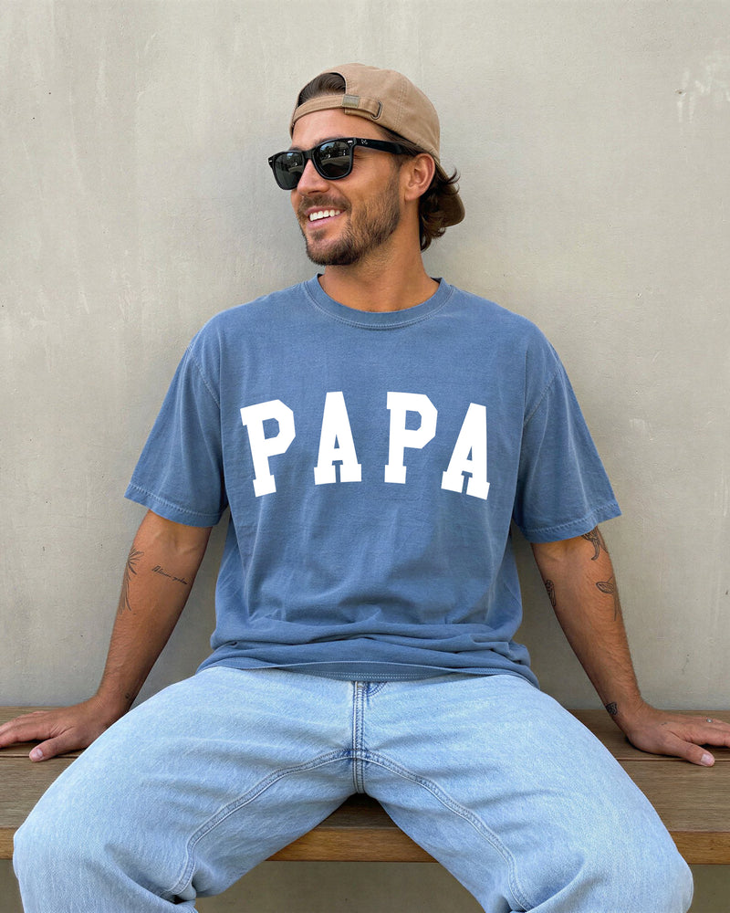 Papa Grandpa Comfort Colors 100% Cotton T Shirt Father's day (Condensed)