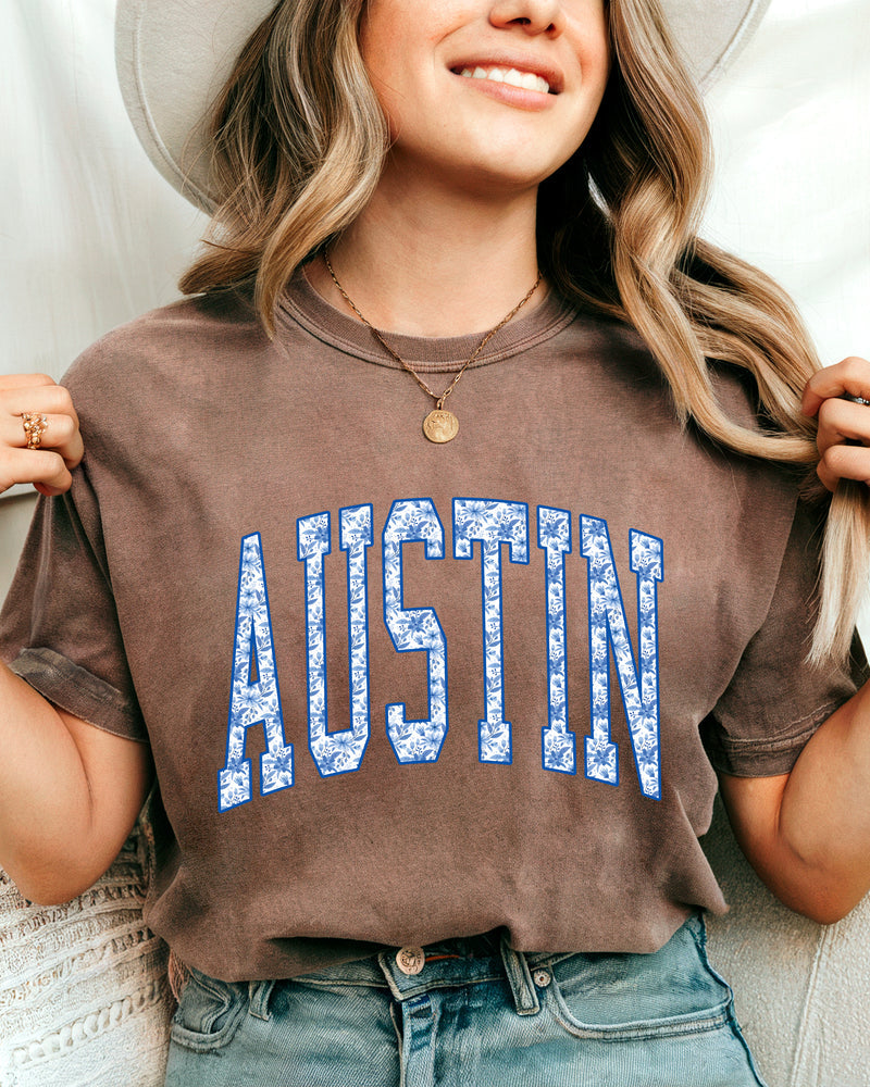 Austin Texas State City College Comfort Colors T Shirt