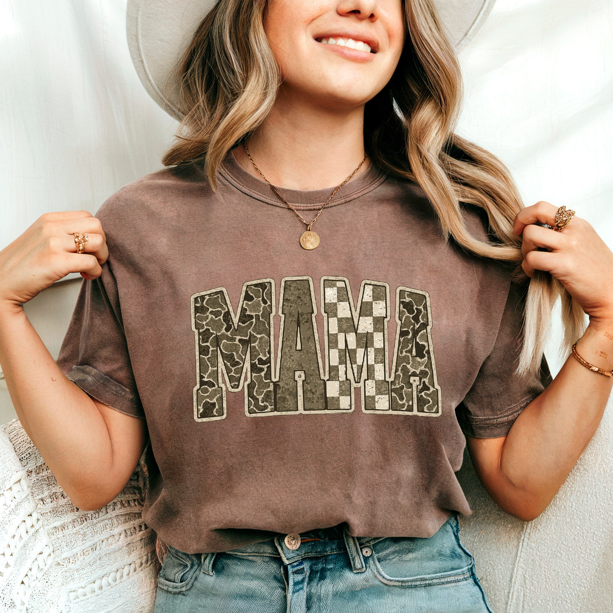 Mama Comfort Colors T Shirt (Military)