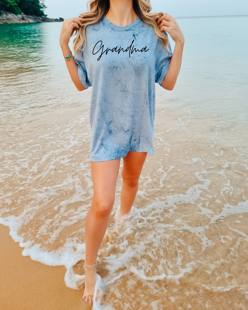 Grandma Comfort Colors Garment Dyed T Shirt (cursive)