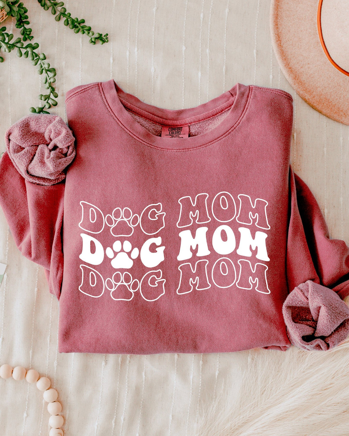 Groovy Dog Mom Comfort Colors Sweatshirt, Retro Pet Lover Gift