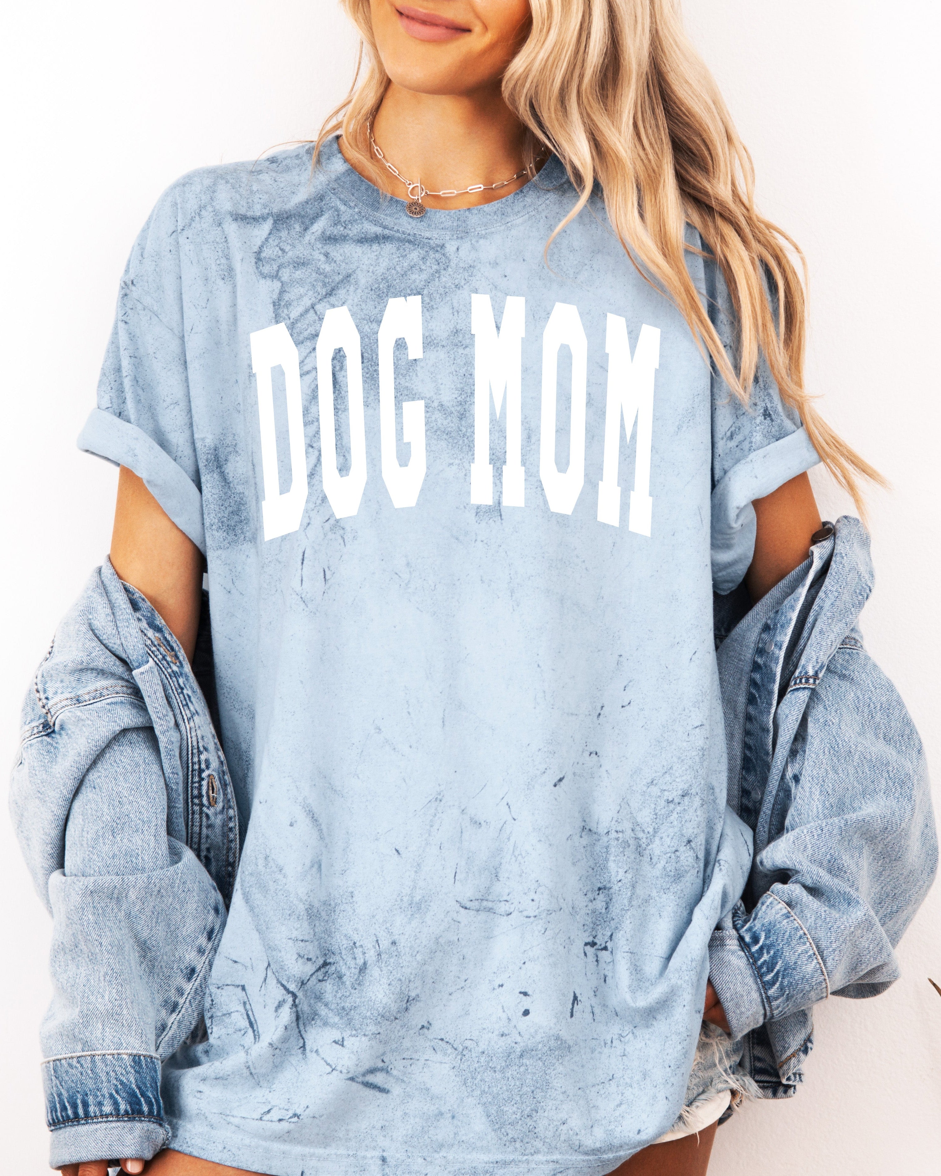 Dog Mom Comfort Colors Garment Dyed T Shirt (Condensed Font)
