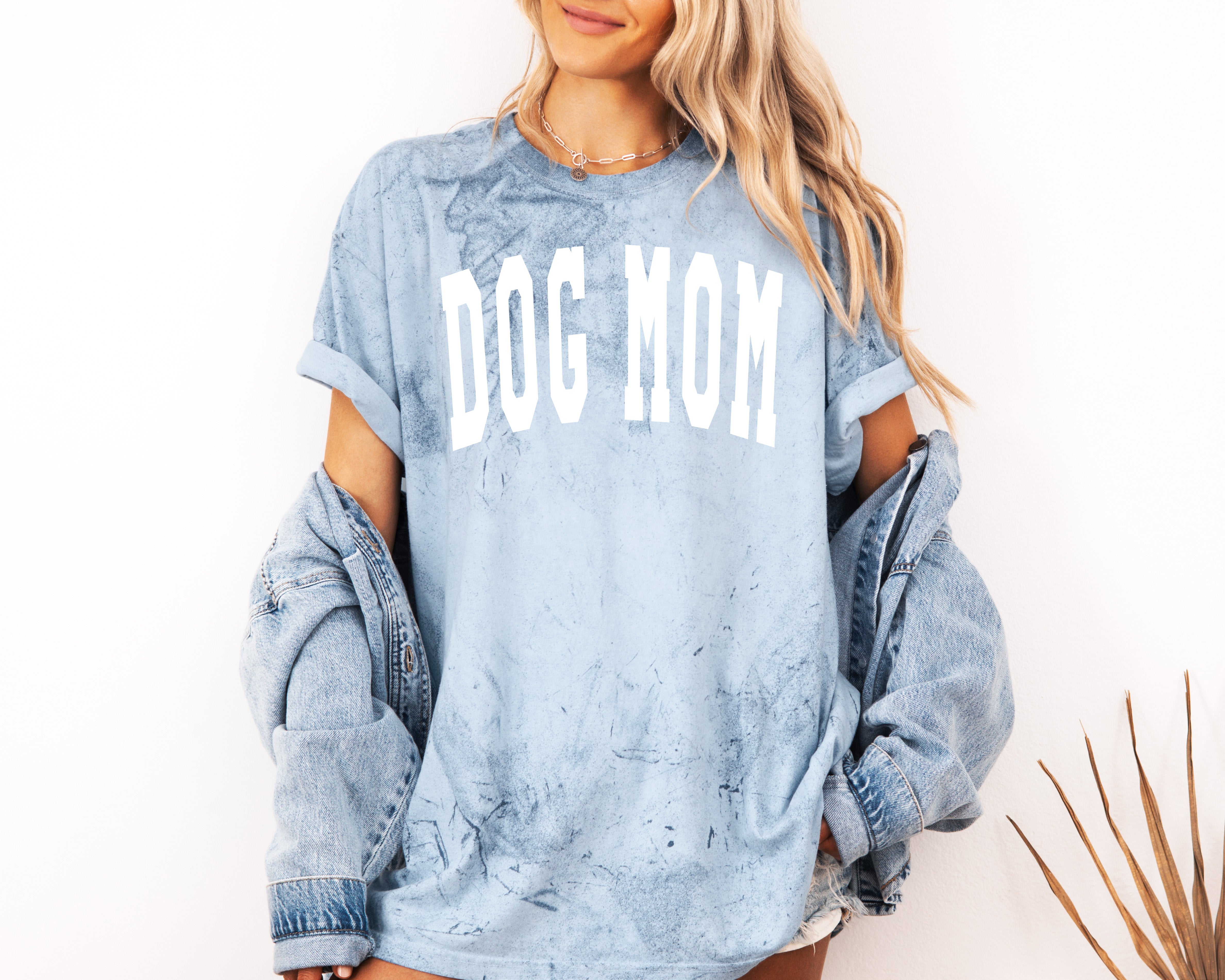 Dog Mom Comfort Colors Garment Dyed T Shirt (Condensed Font)