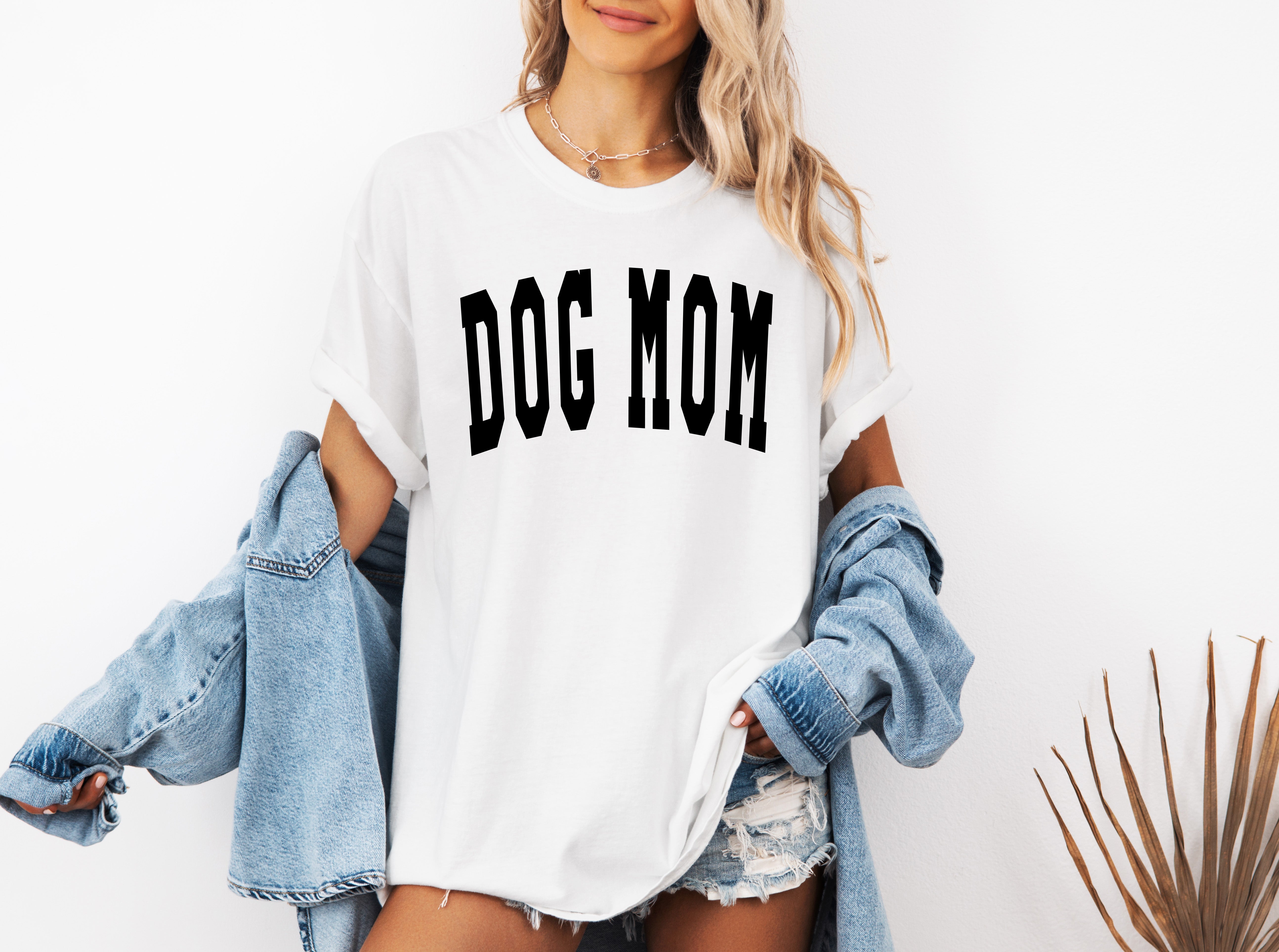 Dog Mom Comfort Colors Garment Dyed T Shirt (Condensed Font)