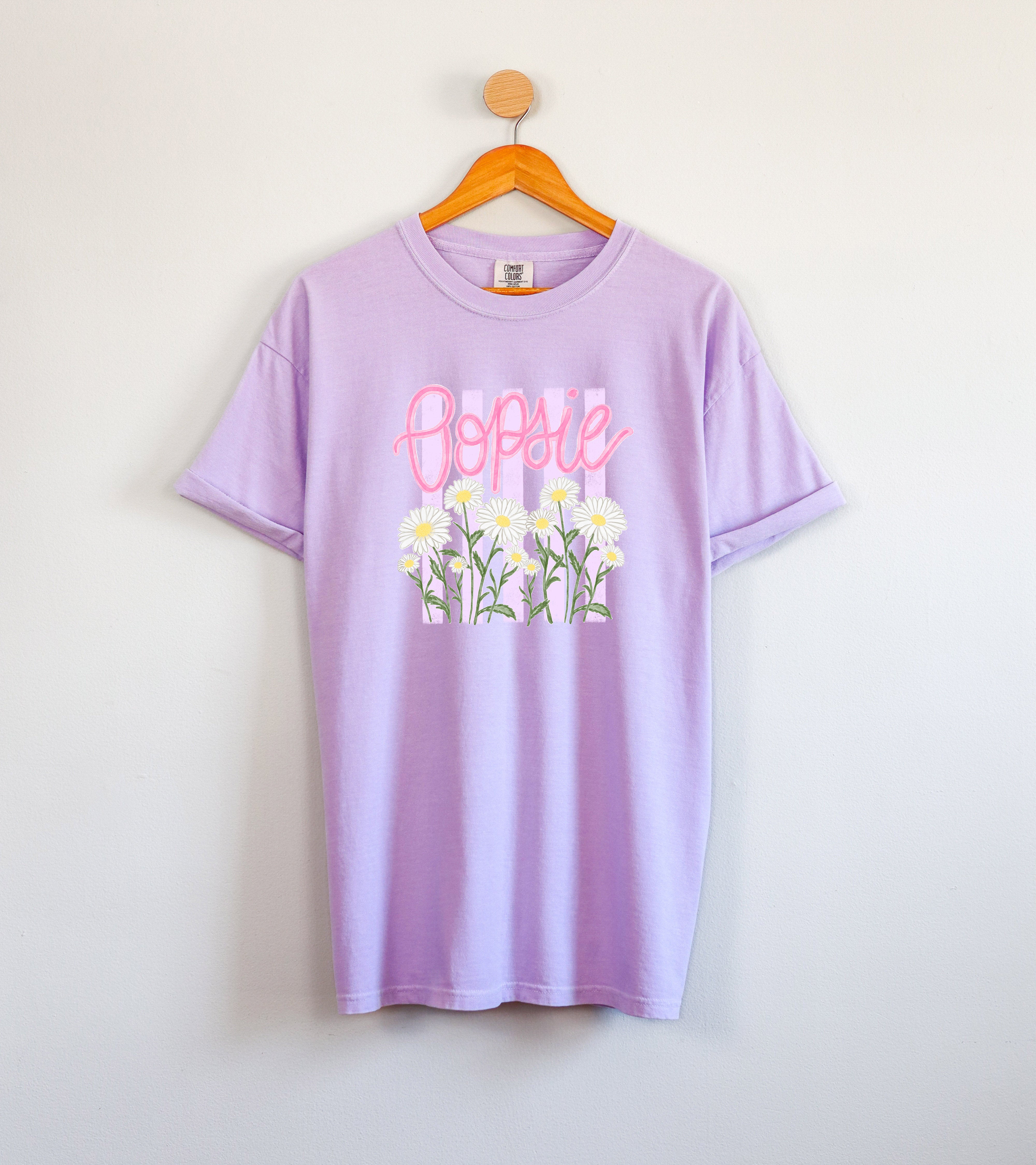 Oopsie Daisy Nature Flower Comfort Colors T Shirt Vacation Beach Lake Summer