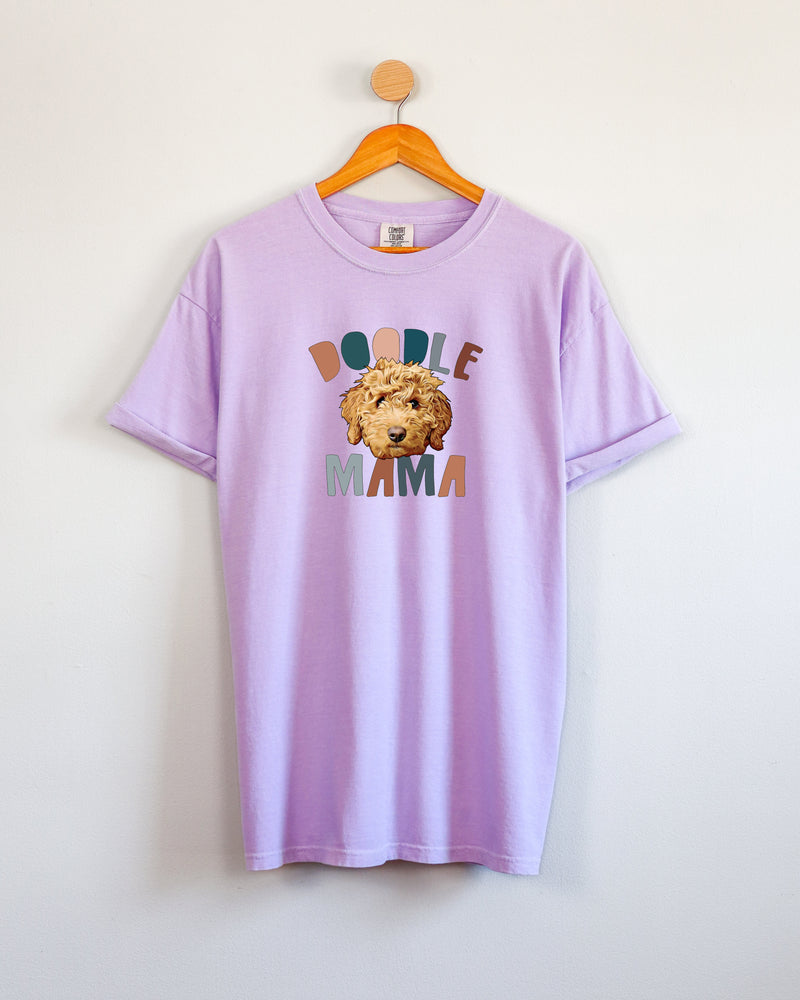 Golden Doodle Dog Mom Comfort Colors T Shirt (Color)