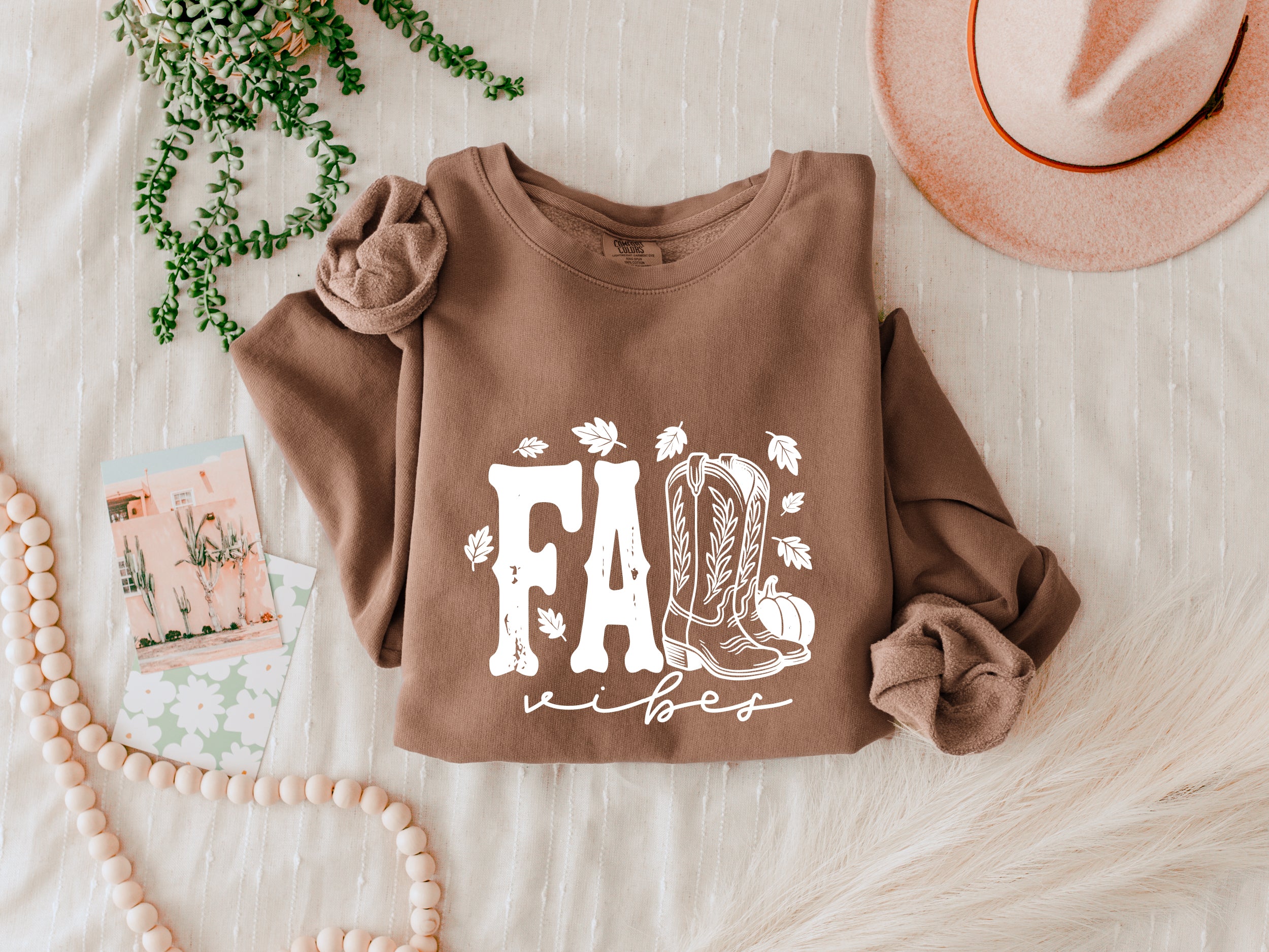 Fall Western Boots Autumn Season Thanksgiving day 100% cotton Garment Dyed Comfort Colors Sweatshirt