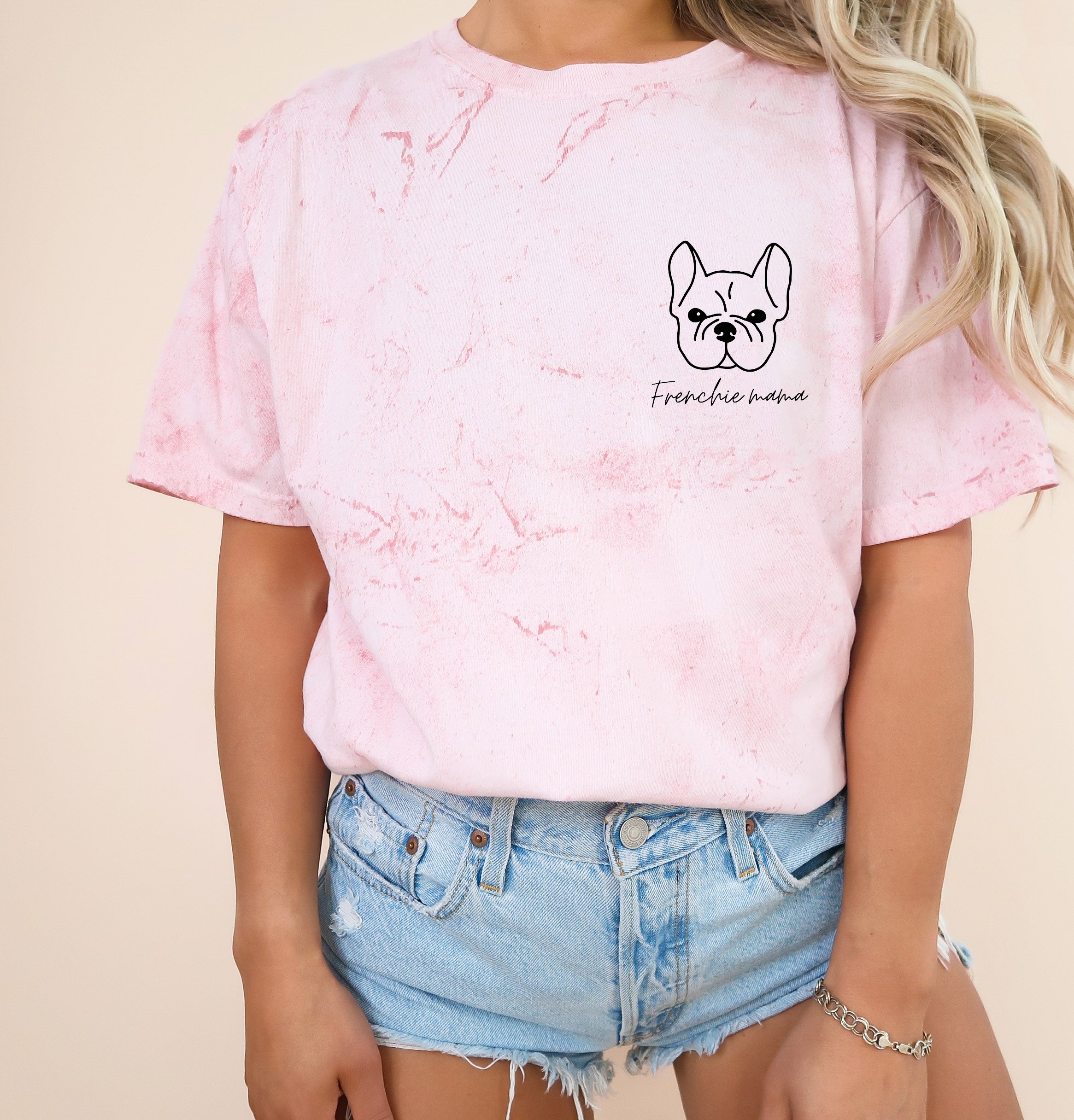 Frenchie French Bulldog Dog Mom Comfort Colors T Shirt