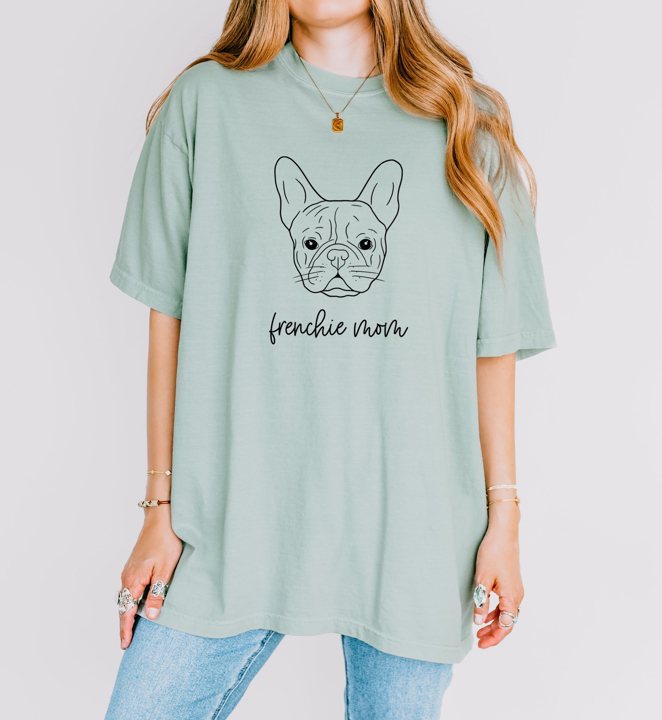 Frenchie Mom French bulldog Dog Mom Comfort Colors T Shirt
