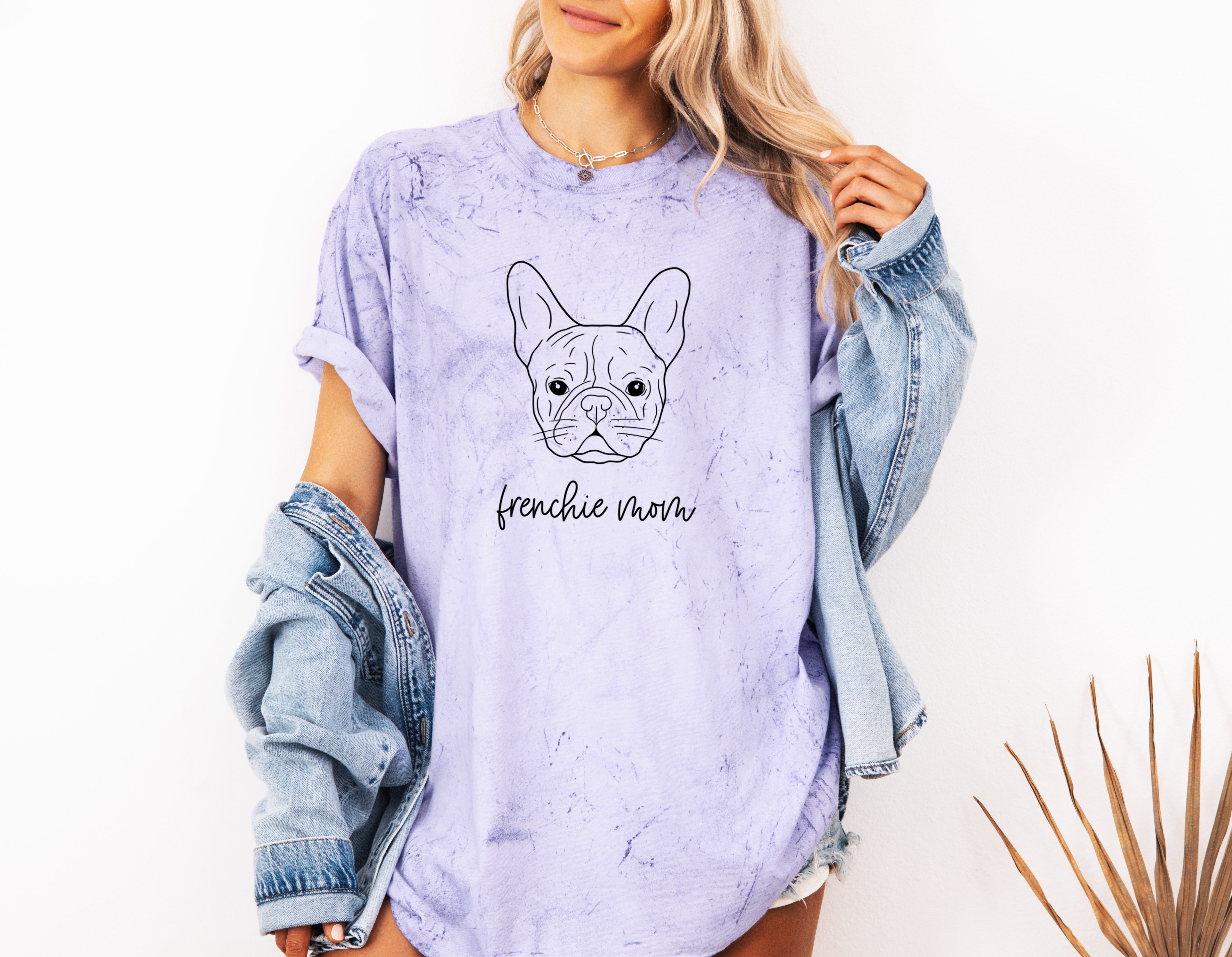 Frenchie Mom French bulldog Dog Mom Comfort Colors T Shirt
