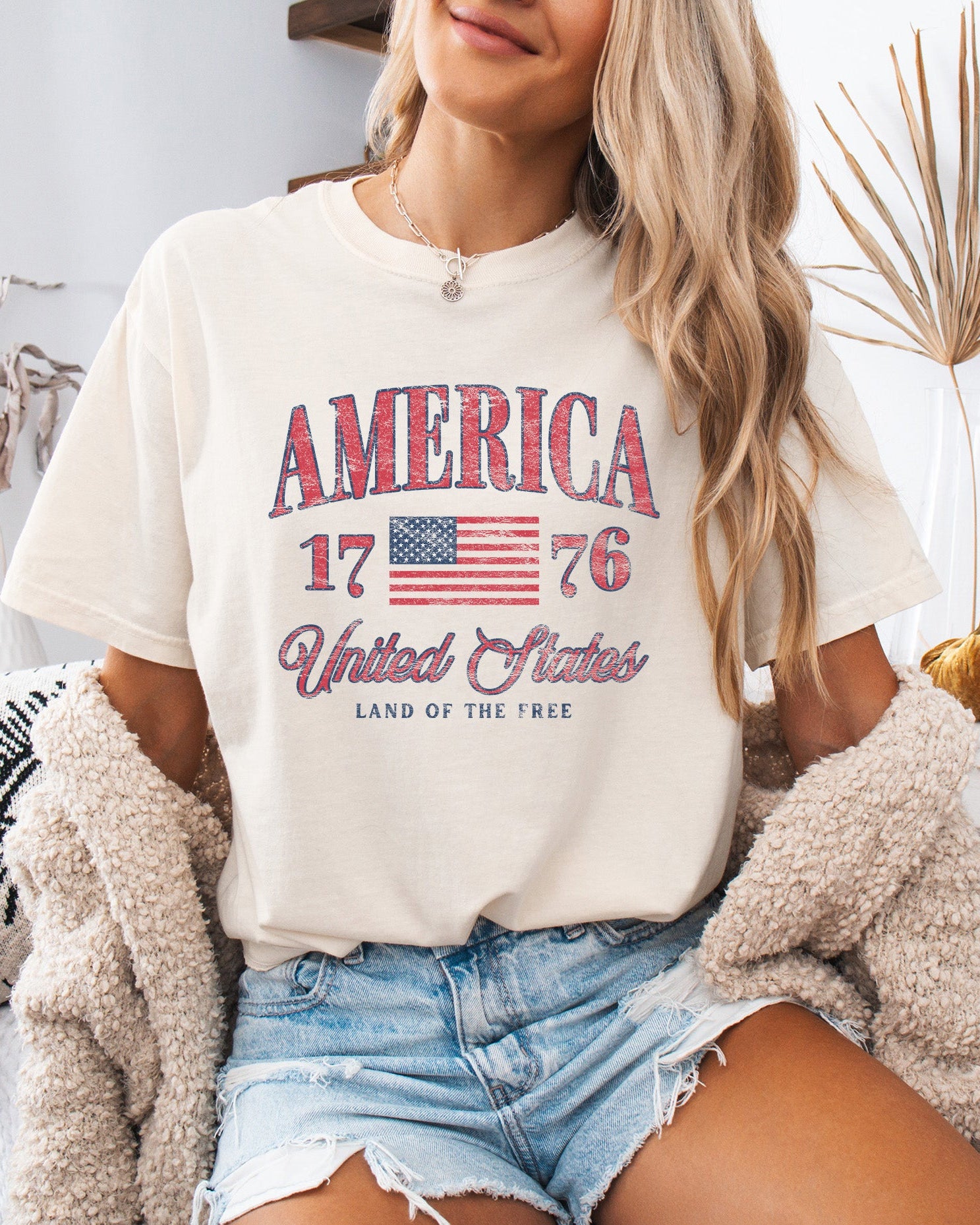USA America 1776 Comfort Colors T Shirt - 4th of July, Memorial day, Veterans day gift for dad