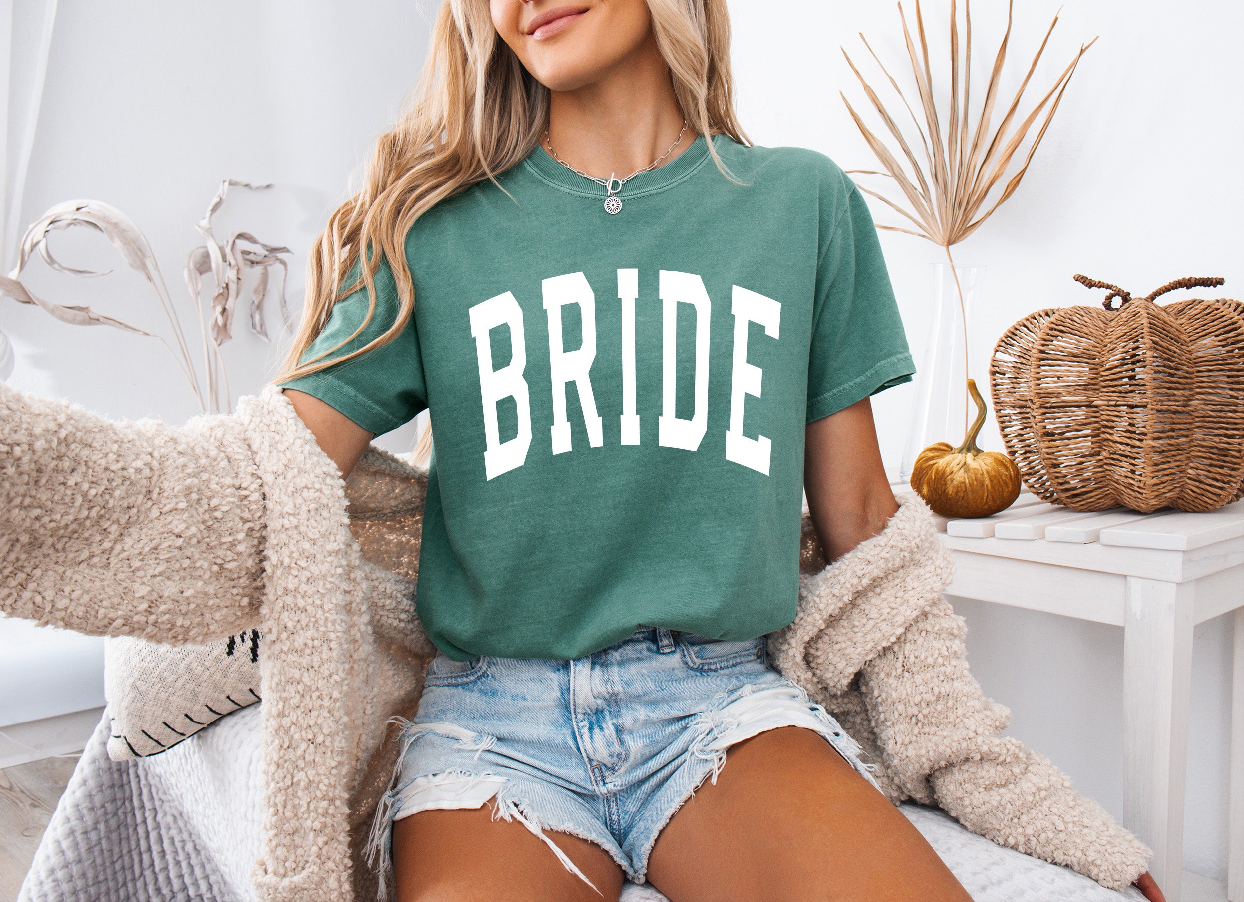 Bride Mrs Honeymoon Comfort Colors Garment Dyed T Shirt