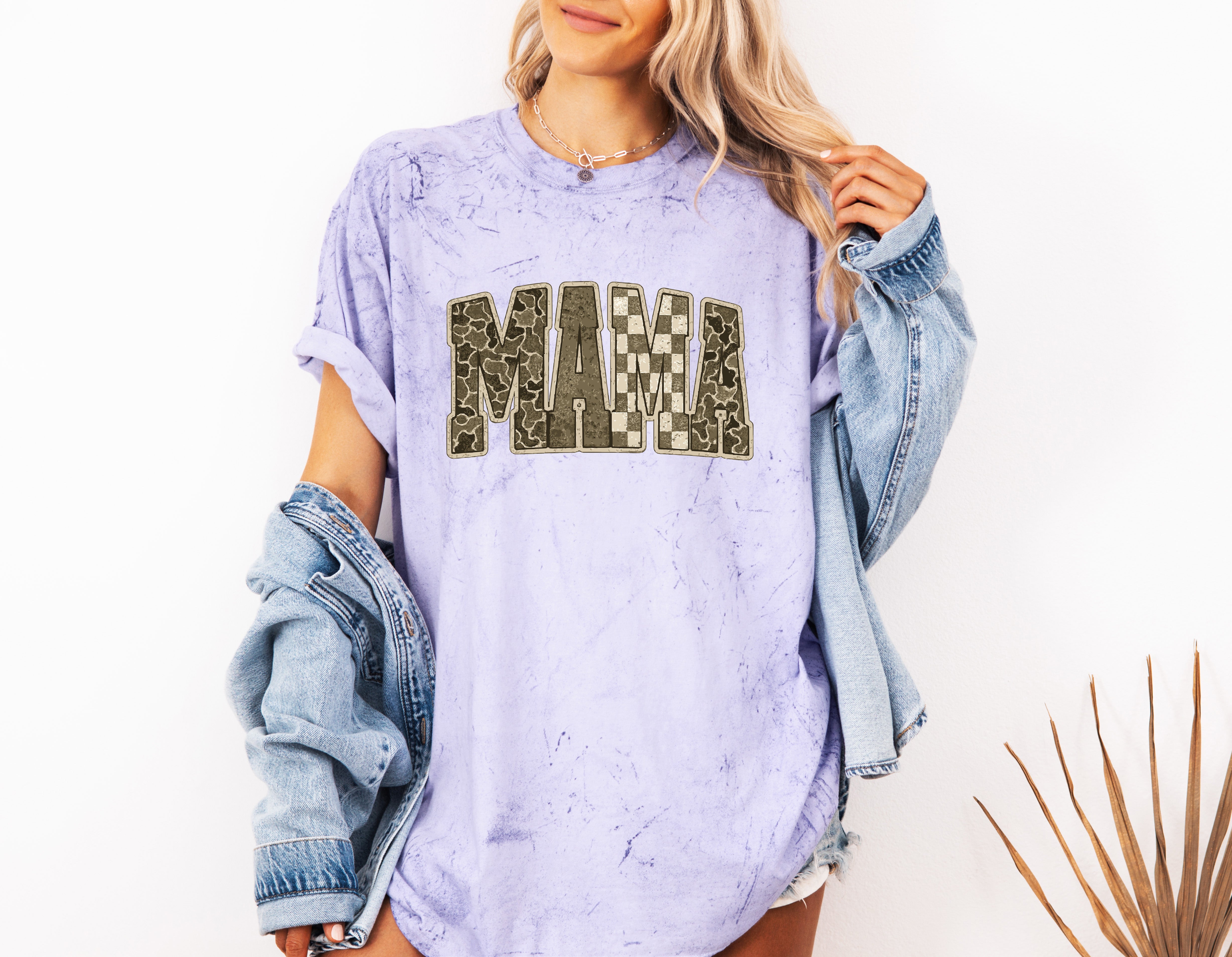 Mama Comfort Colors T Shirt (Military)