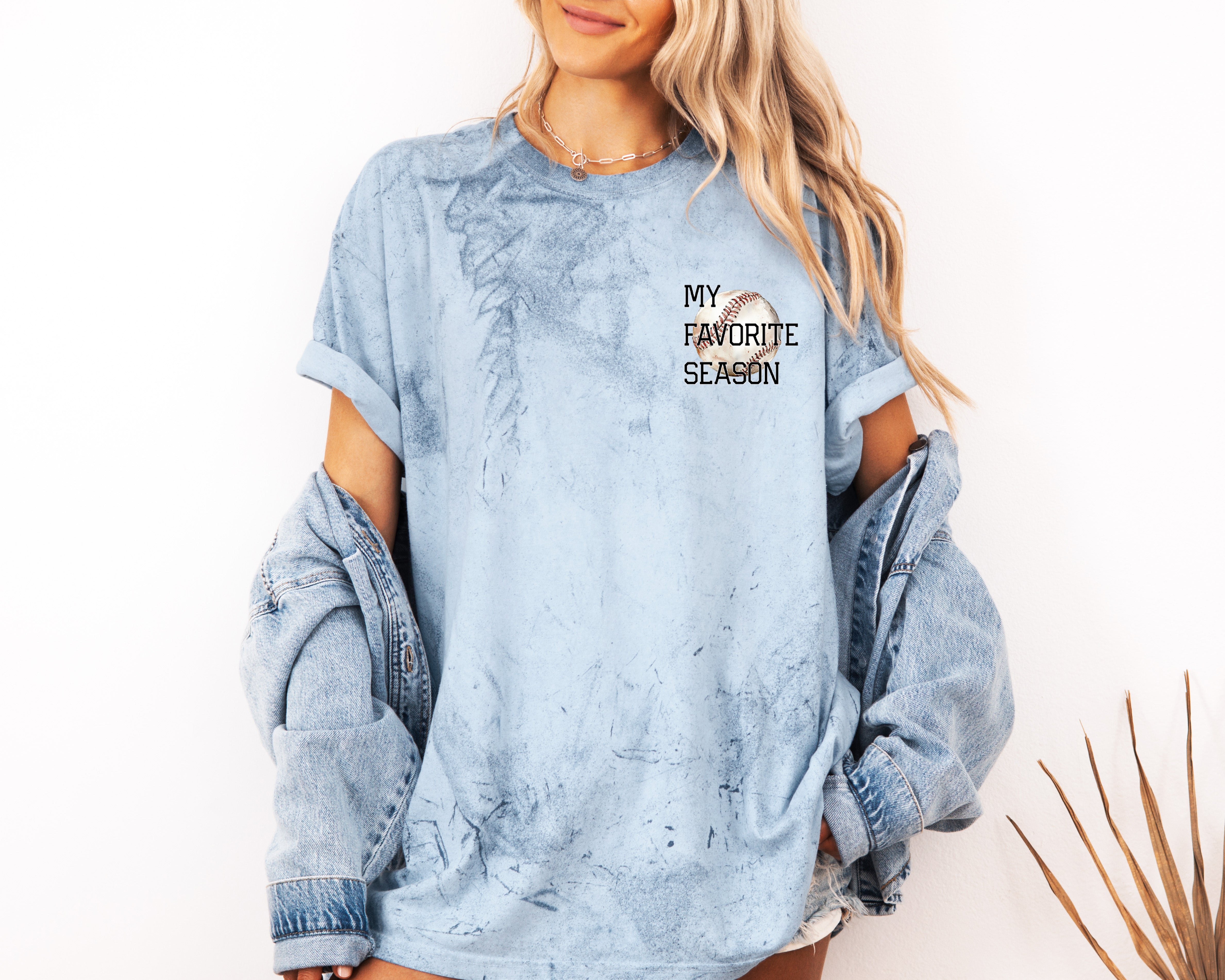My Favorite Season Game day Baseball Mama Comfort Colors T Shirt