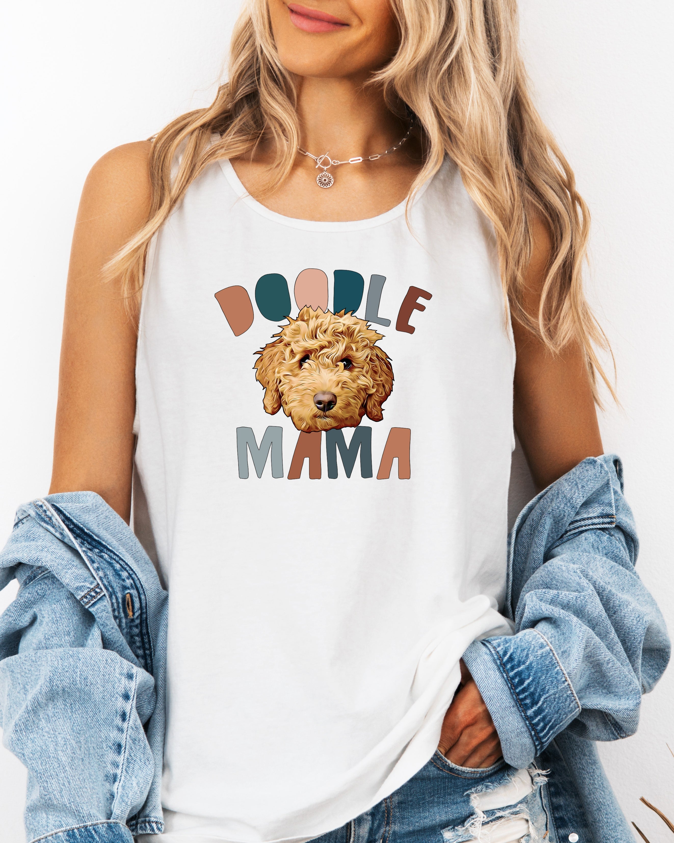 Golden Doodle Dog mom Comfort Colors Tank Top (color)