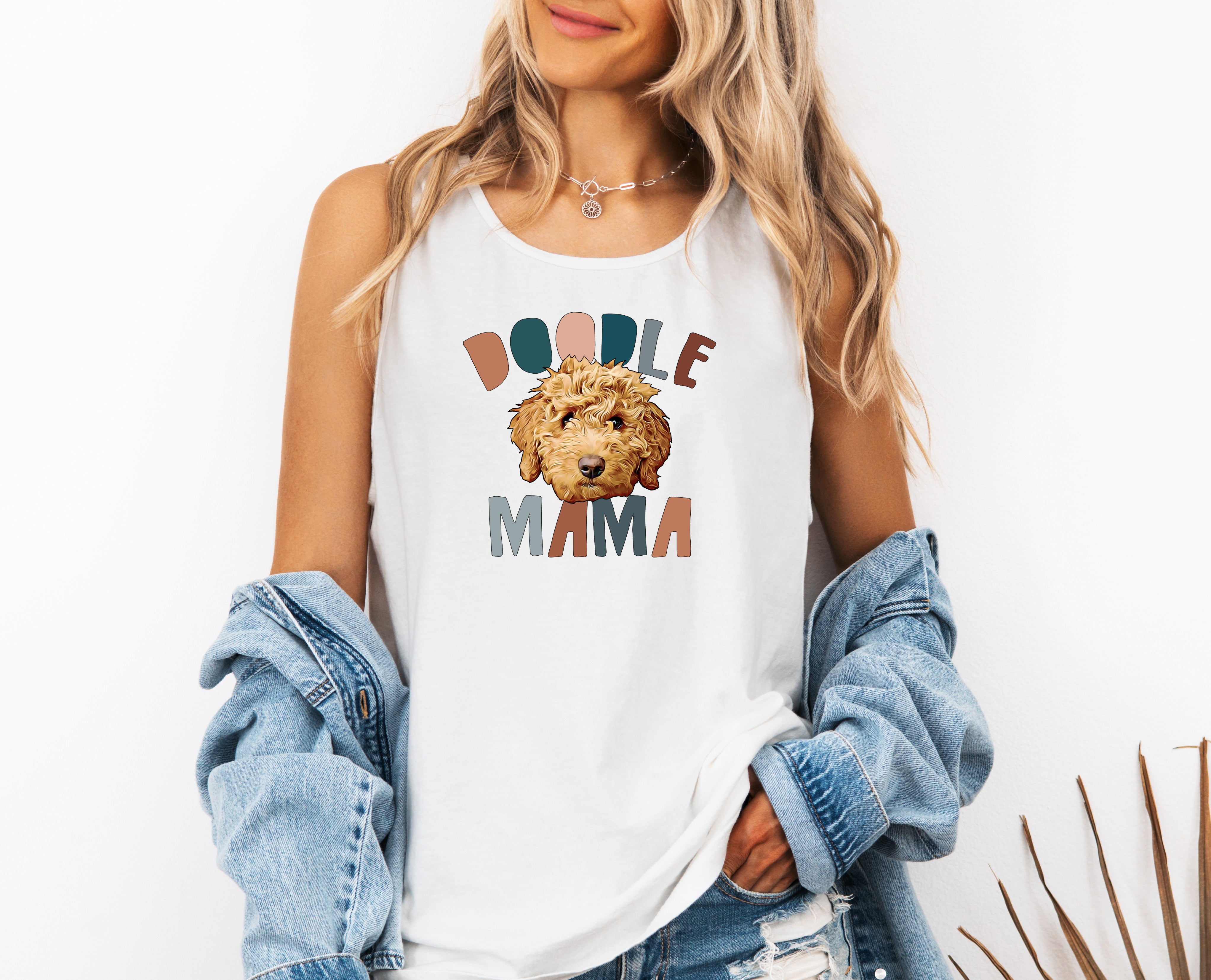 Golden Doodle Dog mom Comfort Colors Tank Top (color)