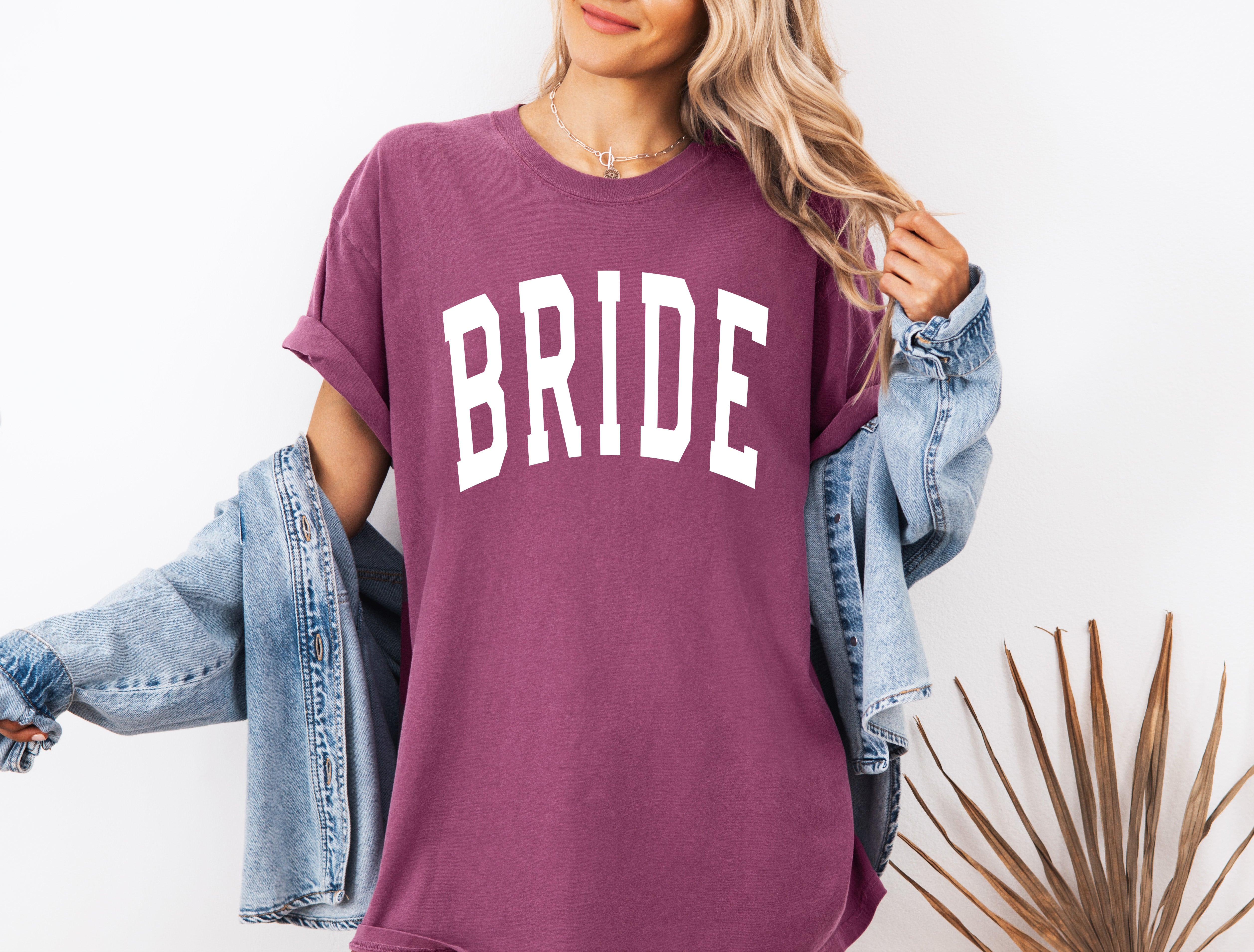 Bride Mrs Honeymoon Comfort Colors Garment Dyed T Shirt