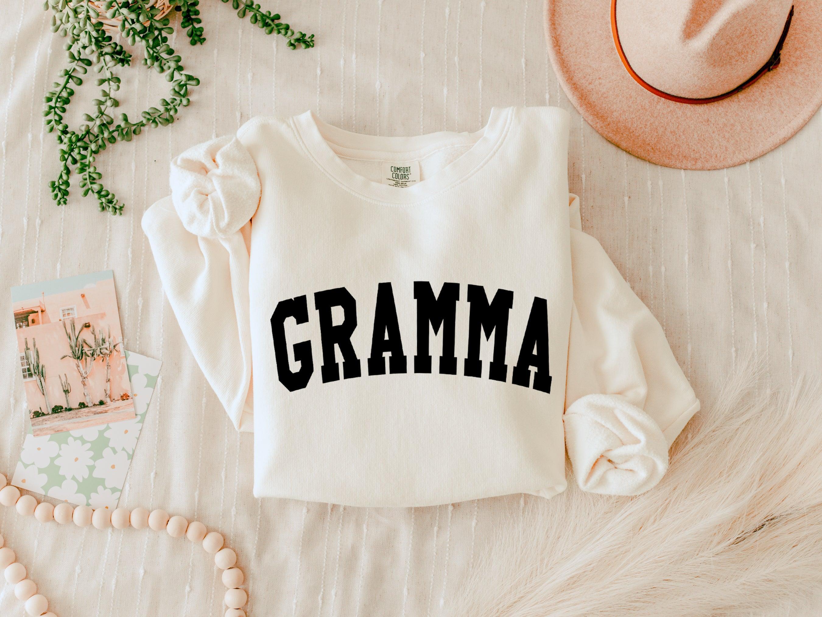 Gramma Grandma Garment Dyed Comfort Colors Sweatshirt