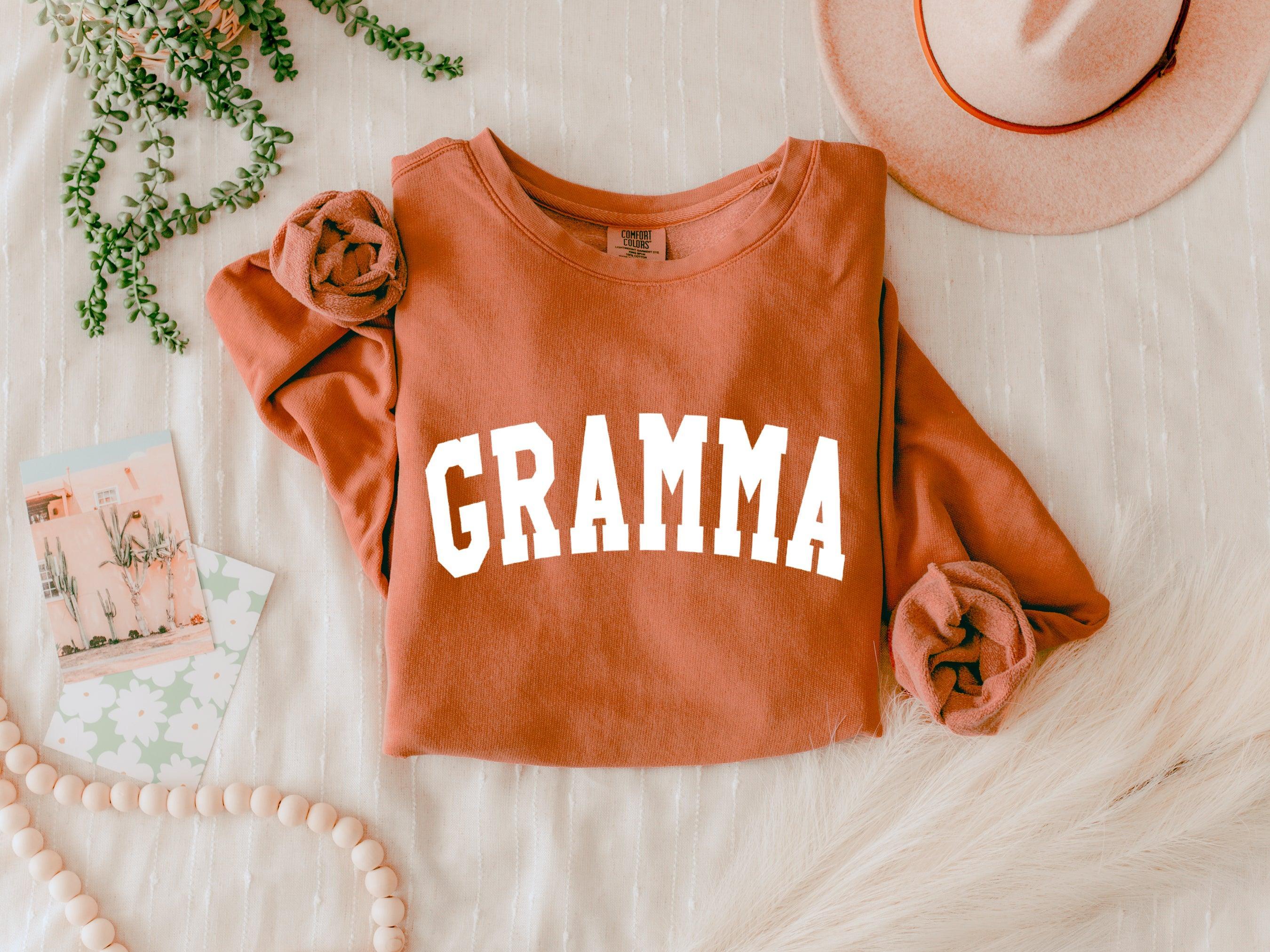 Gramma Grandma Garment Dyed Comfort Colors Sweatshirt