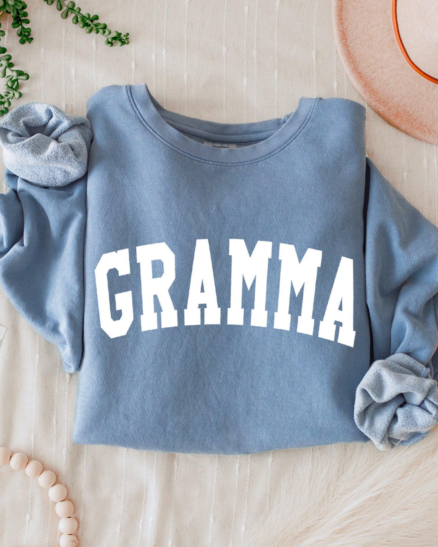 Gramma Grandma Garment Dyed Comfort Colors Sweatshirt