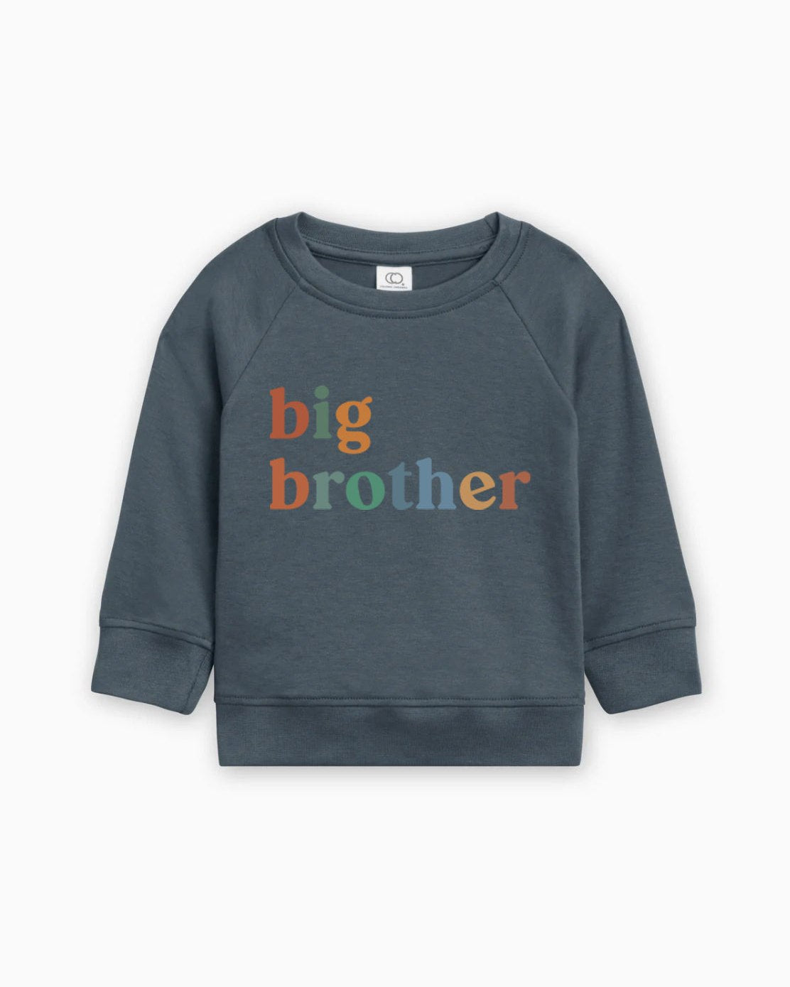 Big Brother Organic Cotton Pullover (Color Serif), Sibling Sweatshirt