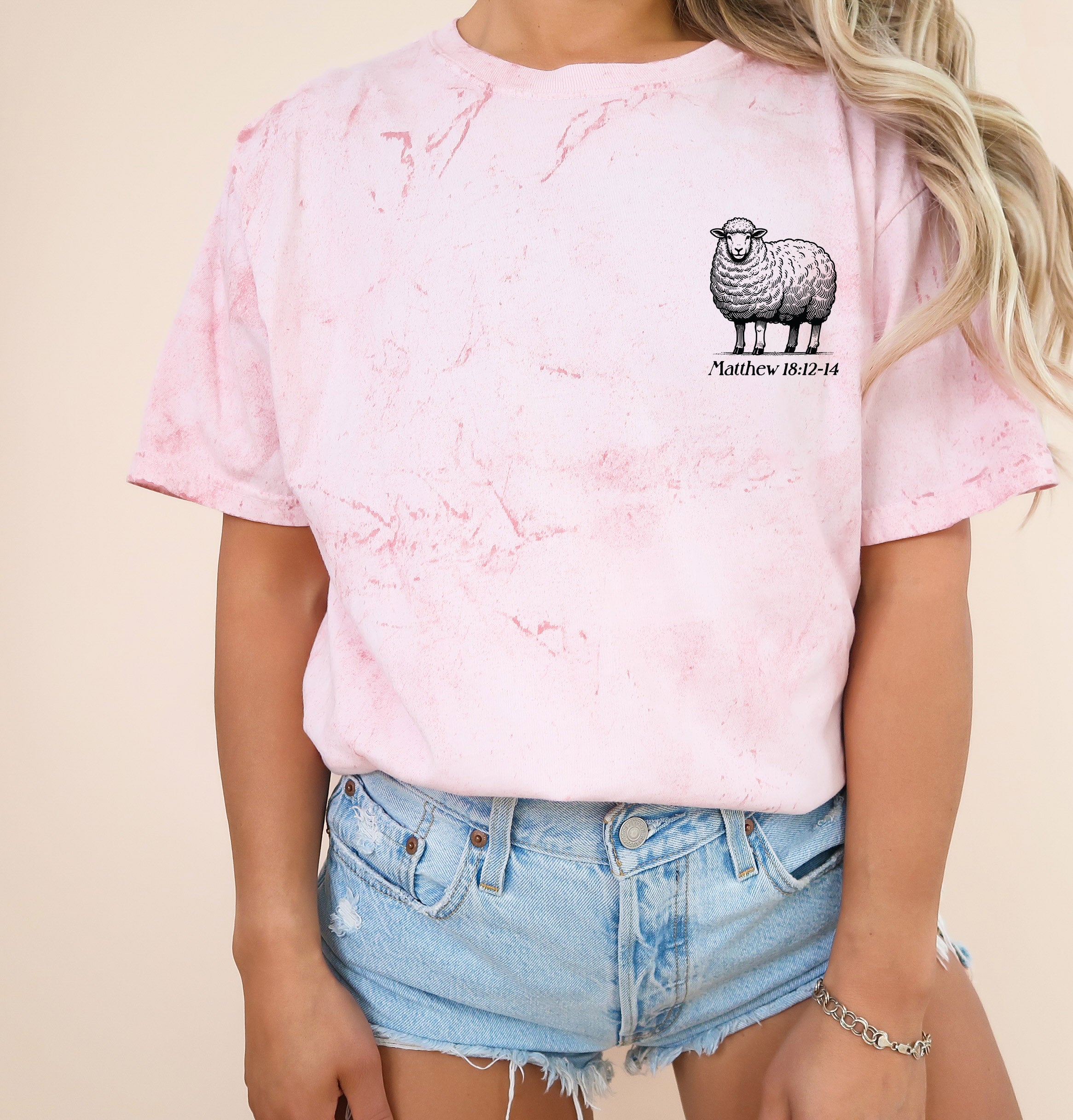 He left the 99 to find me Christian Garment Dyed T Shirt