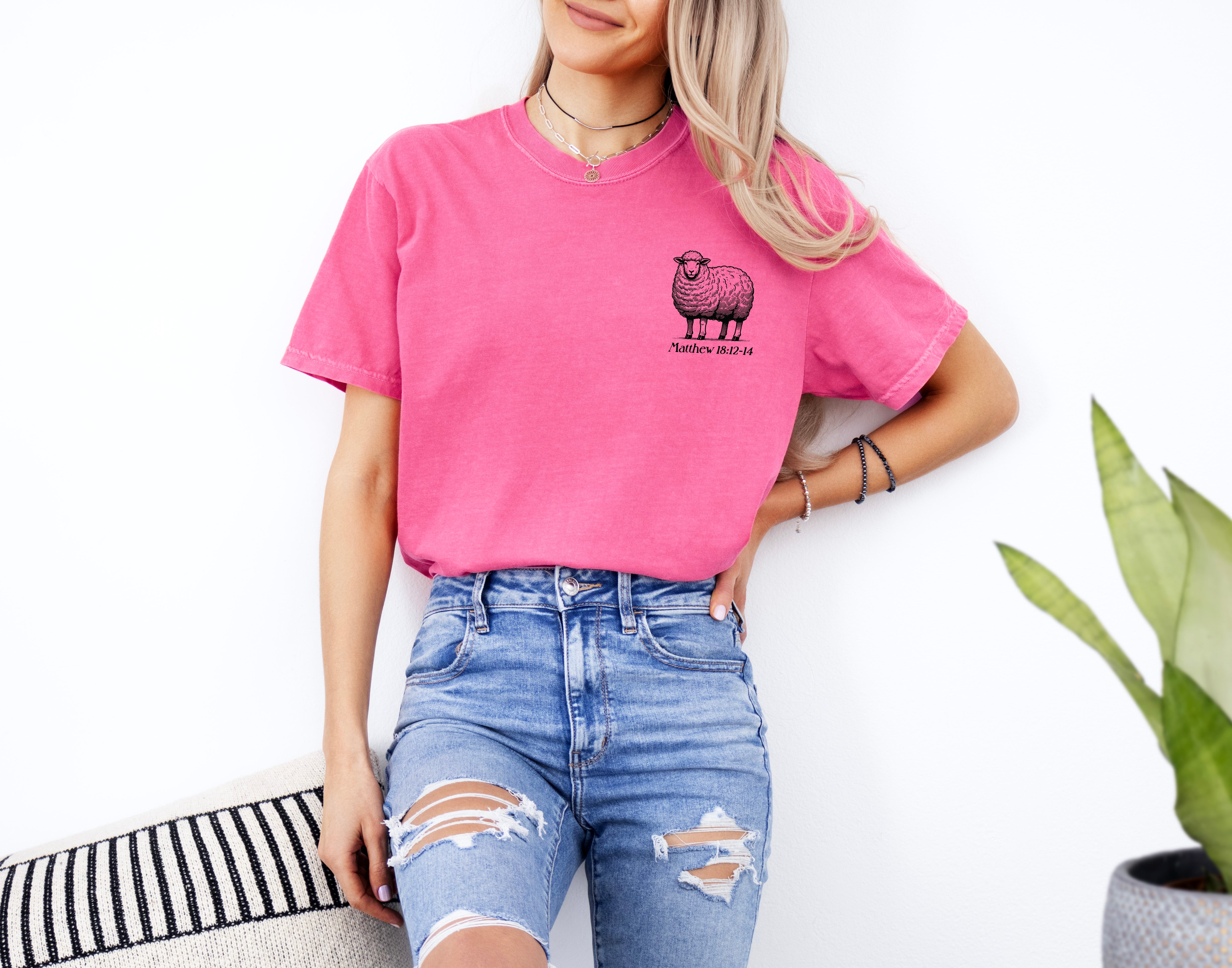 He left the 99 to find me Christian Garment Dyed T Shirt