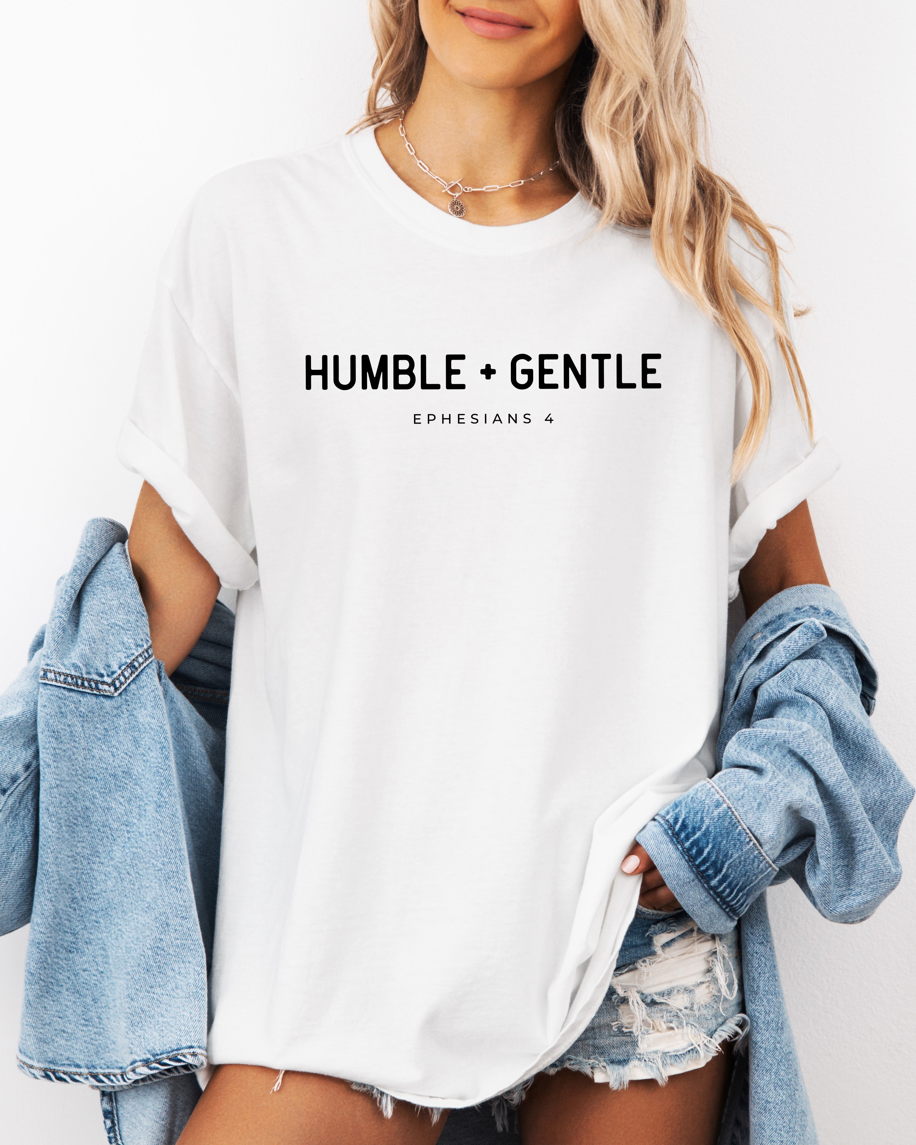 Humble and Gentle Christian Comfort Colors Garment Dyed T Shirt
