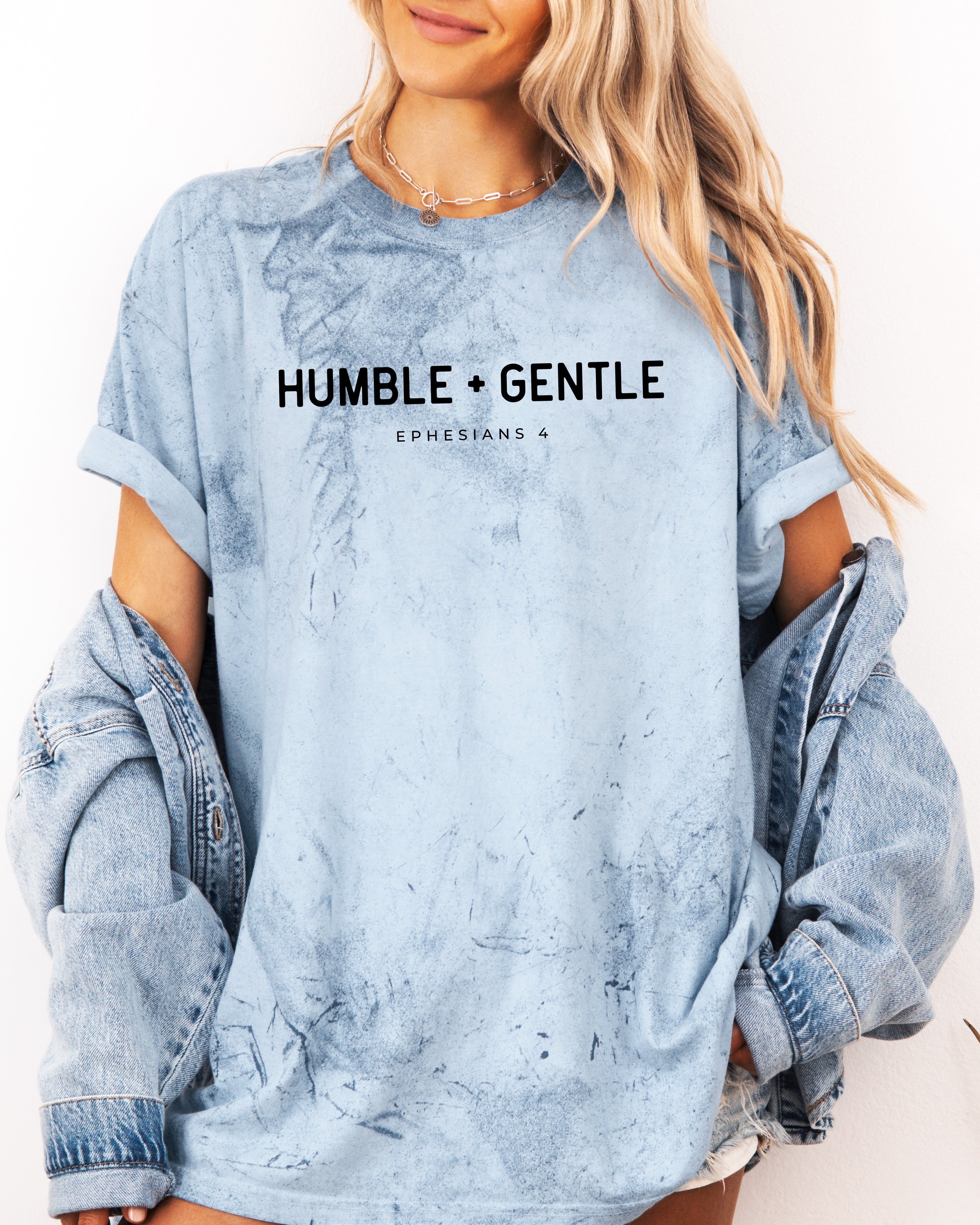 Humble and Gentle Christian Comfort Colors Garment Dyed T Shirt