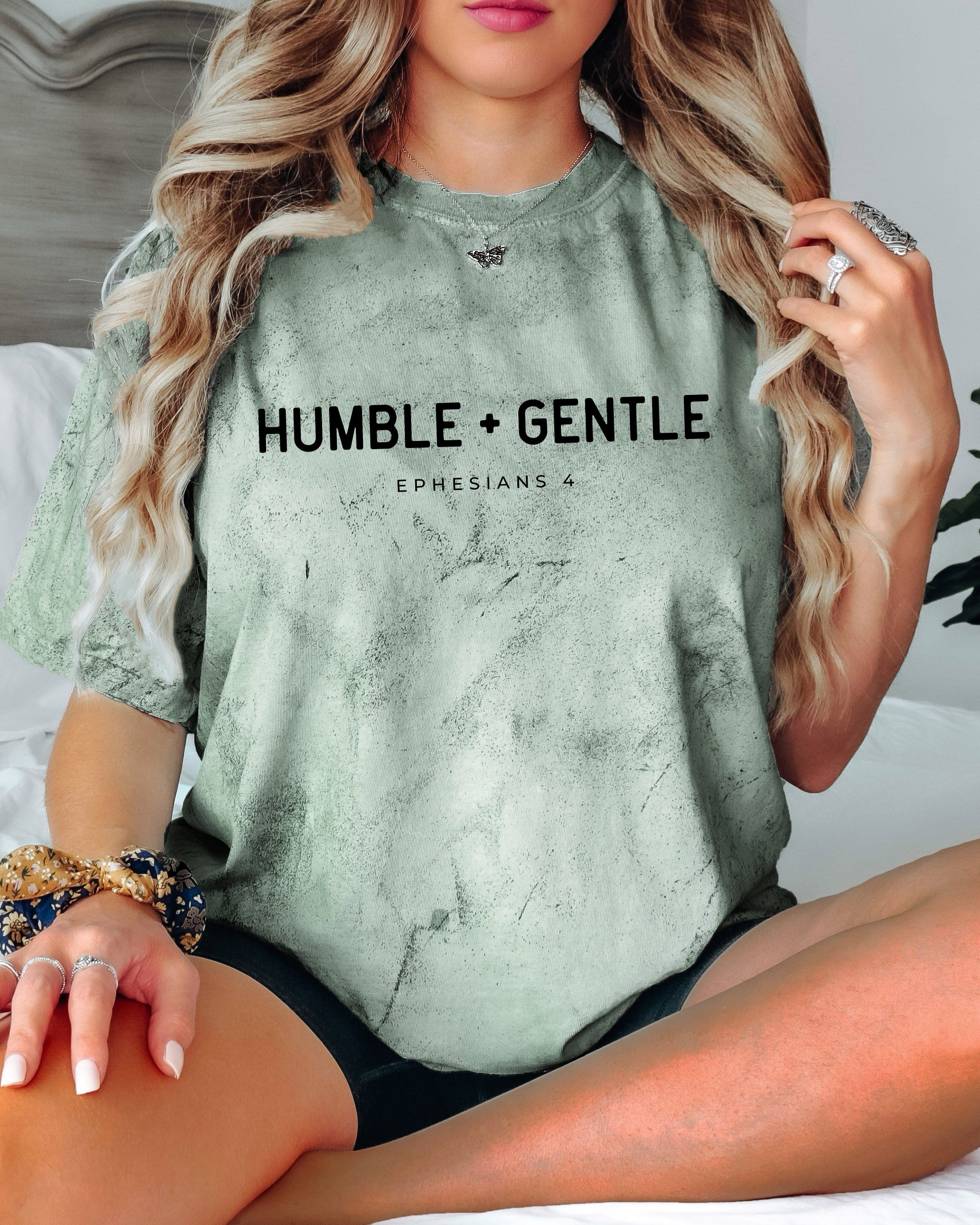 Humble and Gentle Christian Comfort Colors Garment Dyed T Shirt