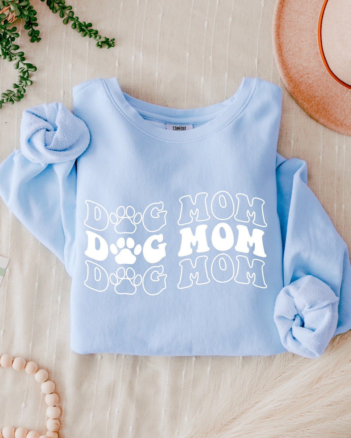 Groovy Dog Mom Comfort Colors Sweatshirt, Retro Pet Lover Gift