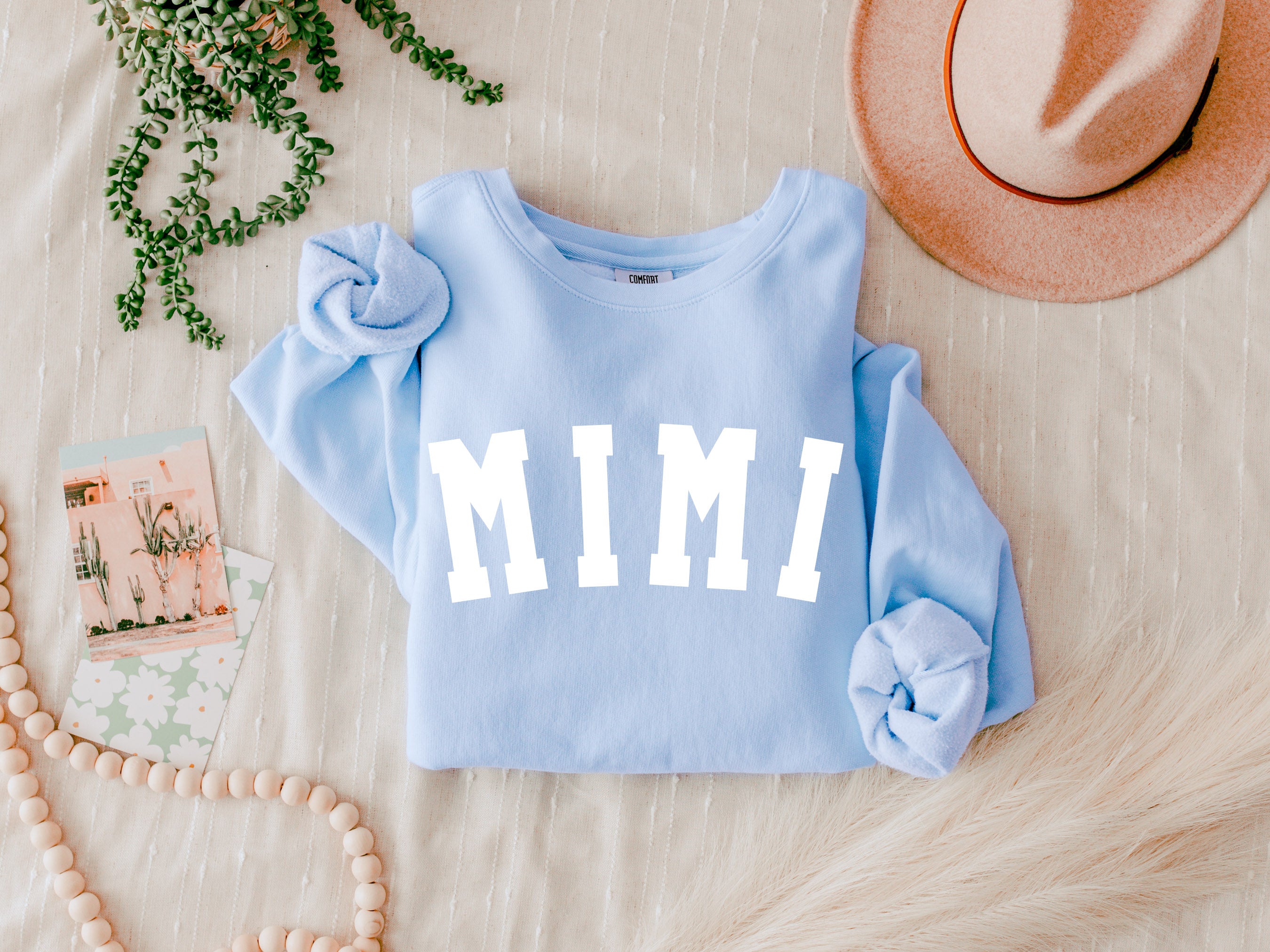 Mimi Grandma Garment Dyed Comfort Colors Sweatshirt