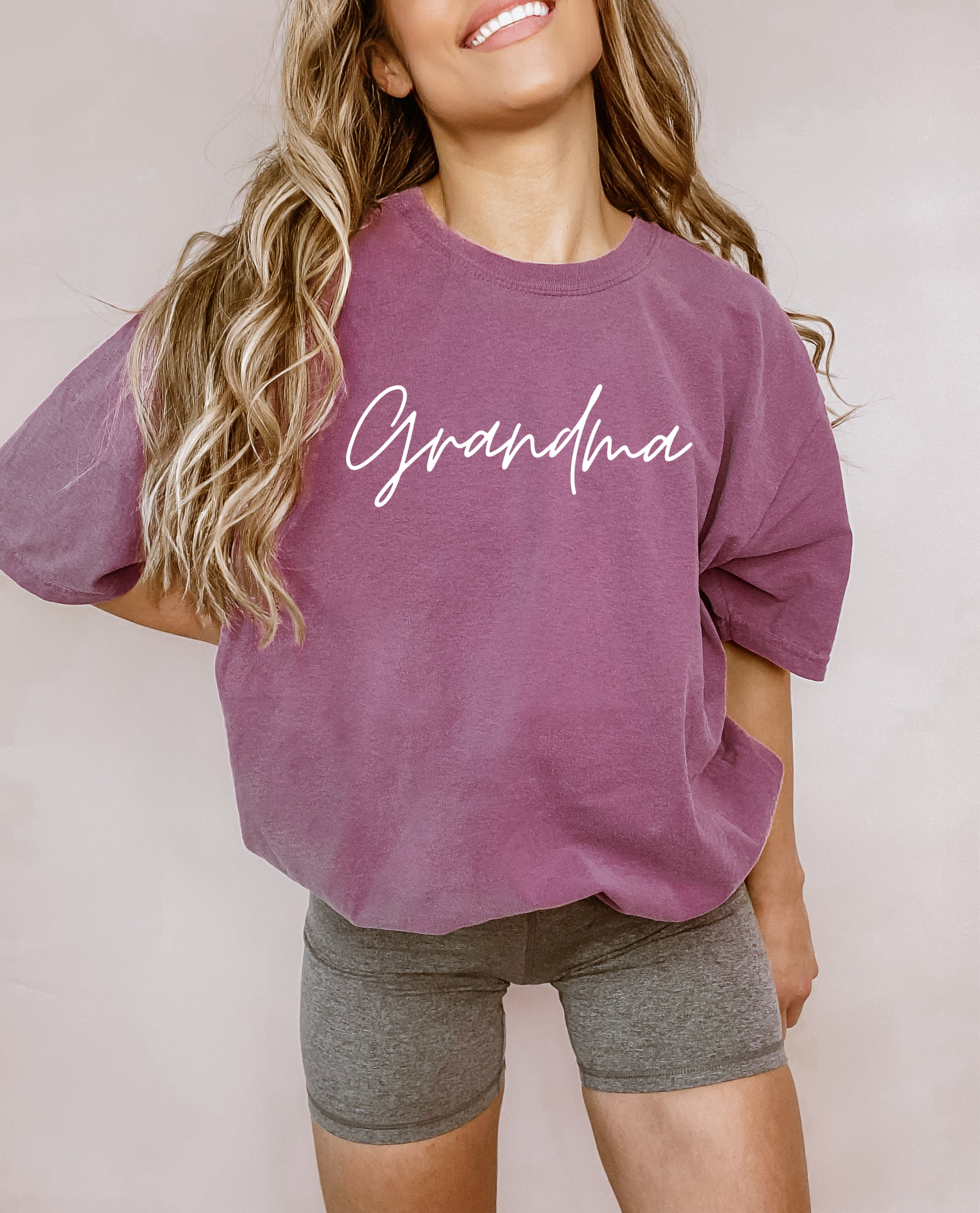 Grandma Comfort Colors Garment Dyed T Shirt (cursive)