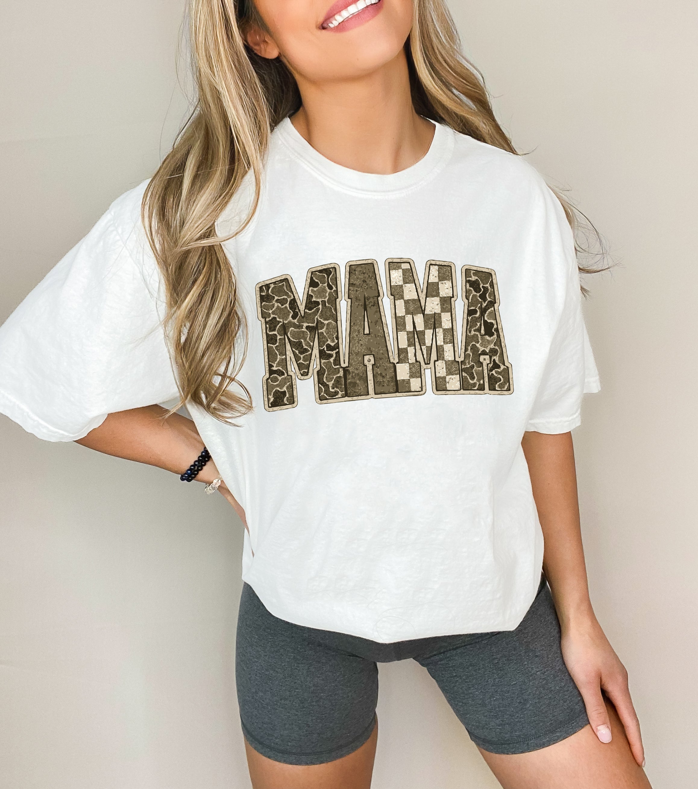 Mama Comfort Colors T Shirt (Military)