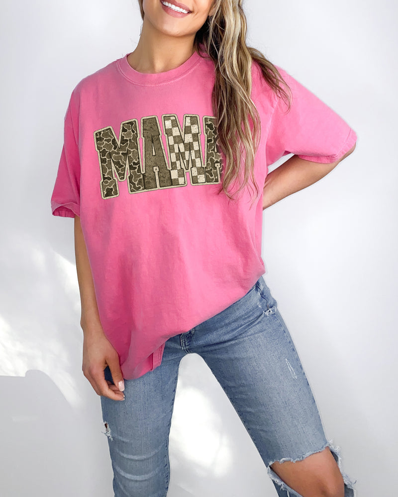 Mama Comfort Colors T Shirt (Military)