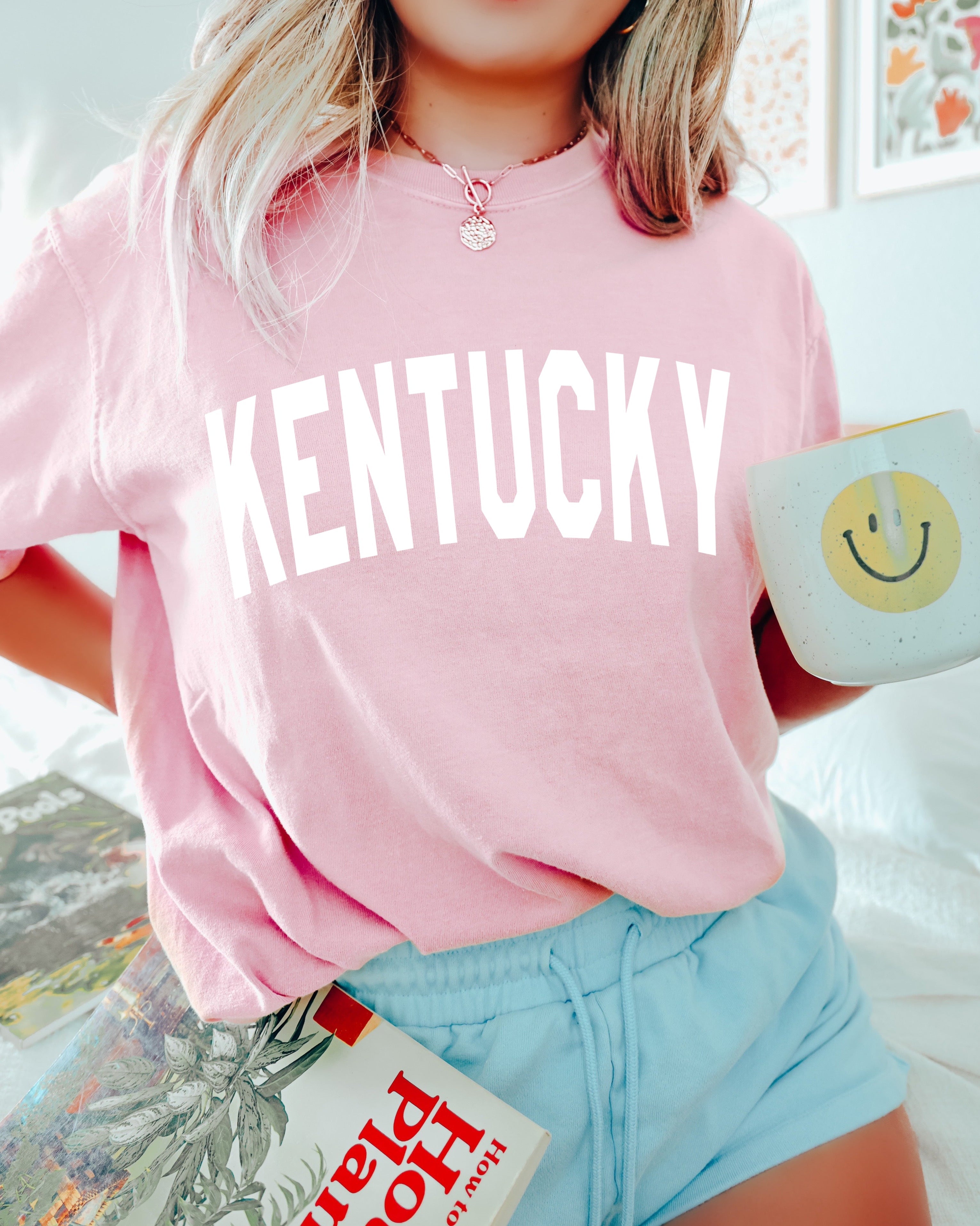 Kentucky State City Comfort Colors T Shirt (Condensed Font)