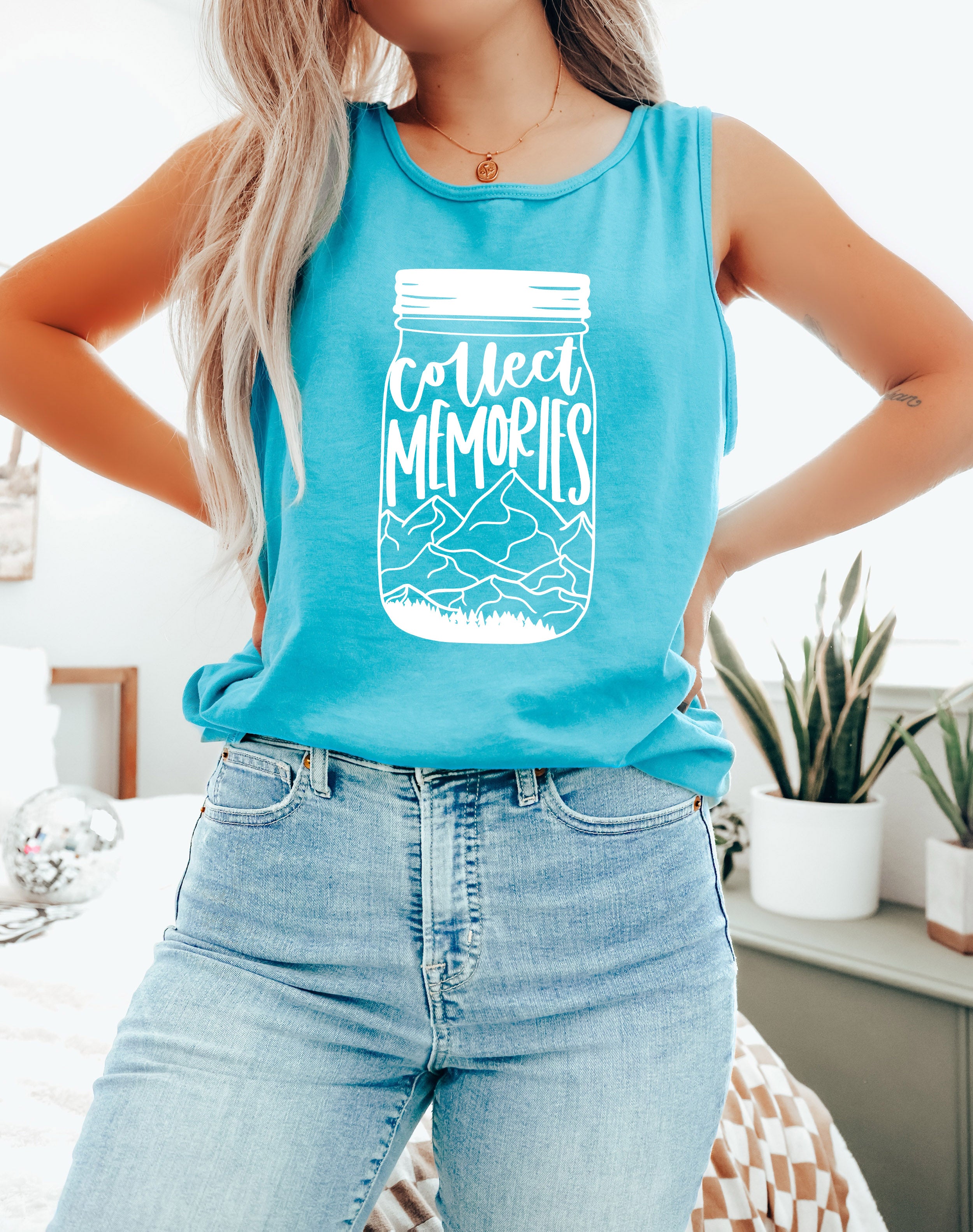 Comfort Colors Collect Memories Summer Tank Top Women Unisex